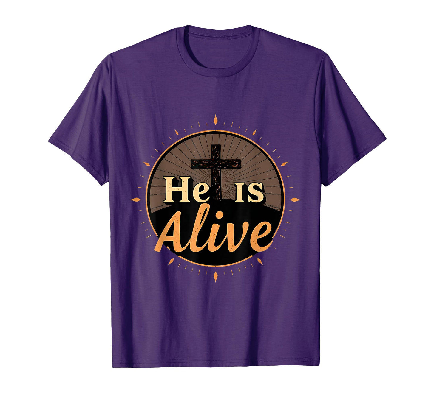 He Is Alive Happy Easter Day Jesus Christ Risen Resurrection T-Shirt
