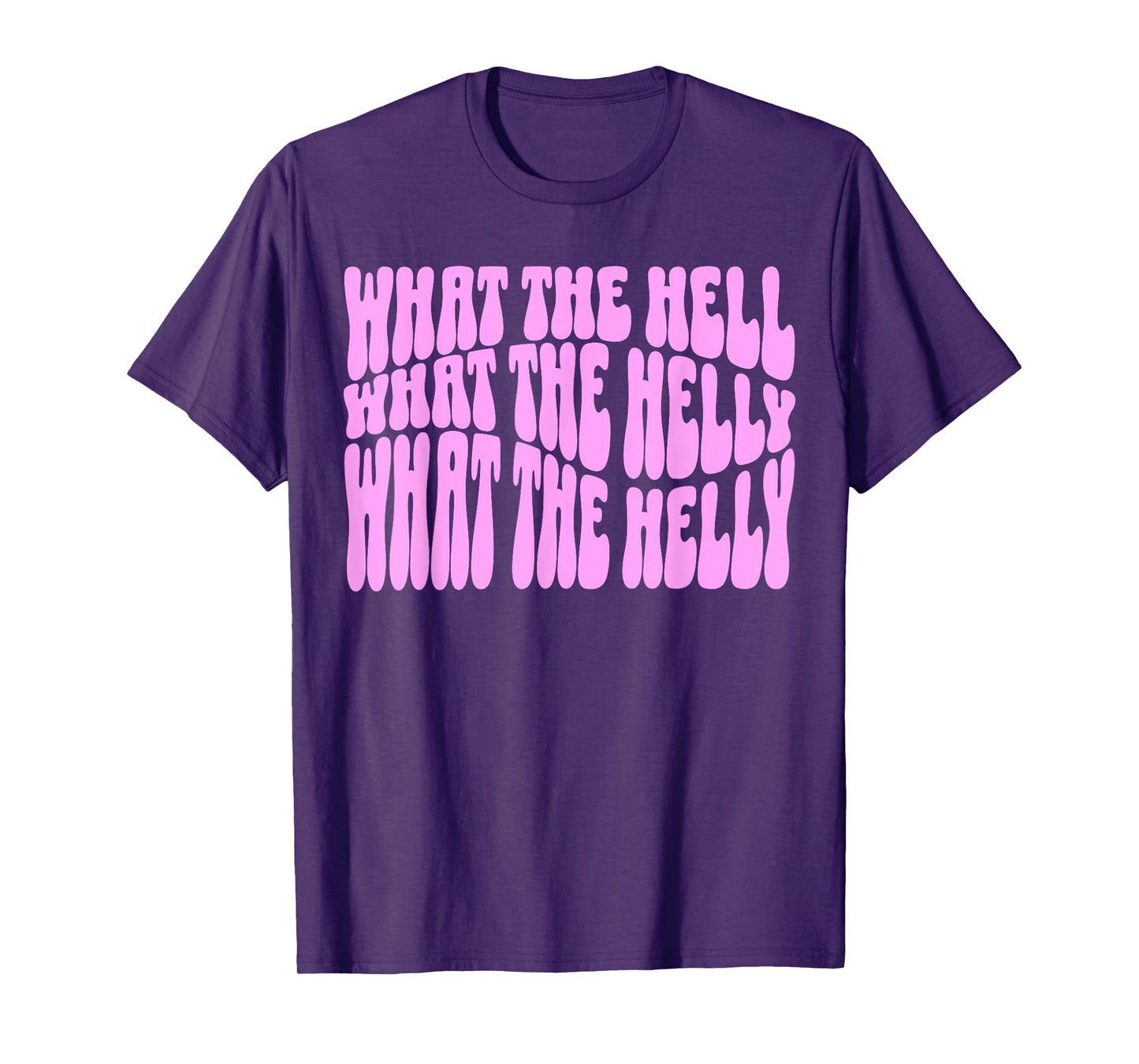 funny What The Helly What The Helly gen z brainrot meme pink T-Shirt