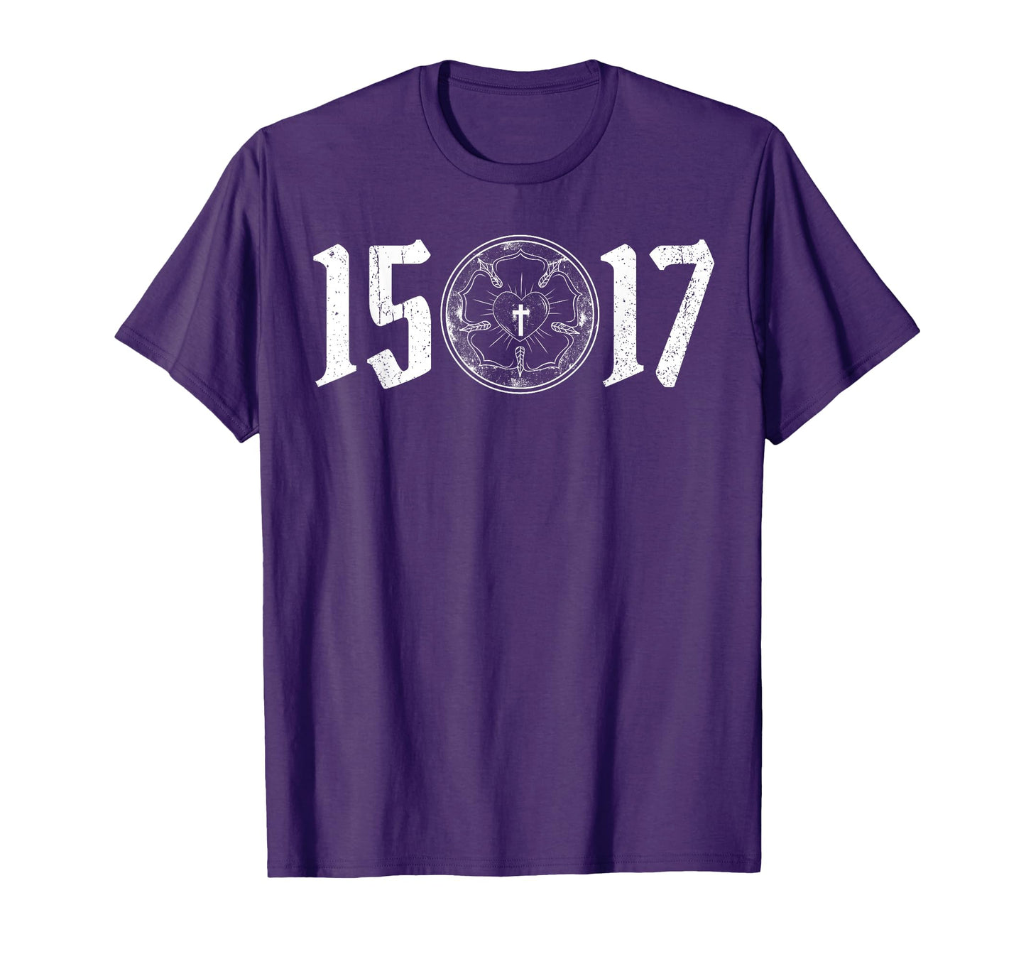500 Years Of Reformation - Martin Luther Rose 1517- Lutheran T-Shirt