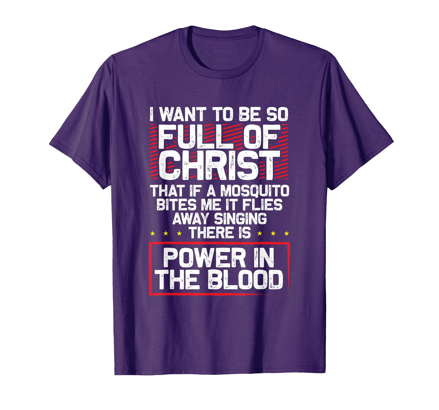 There's Power in Blood - Funny Religious Christian T-Shirt