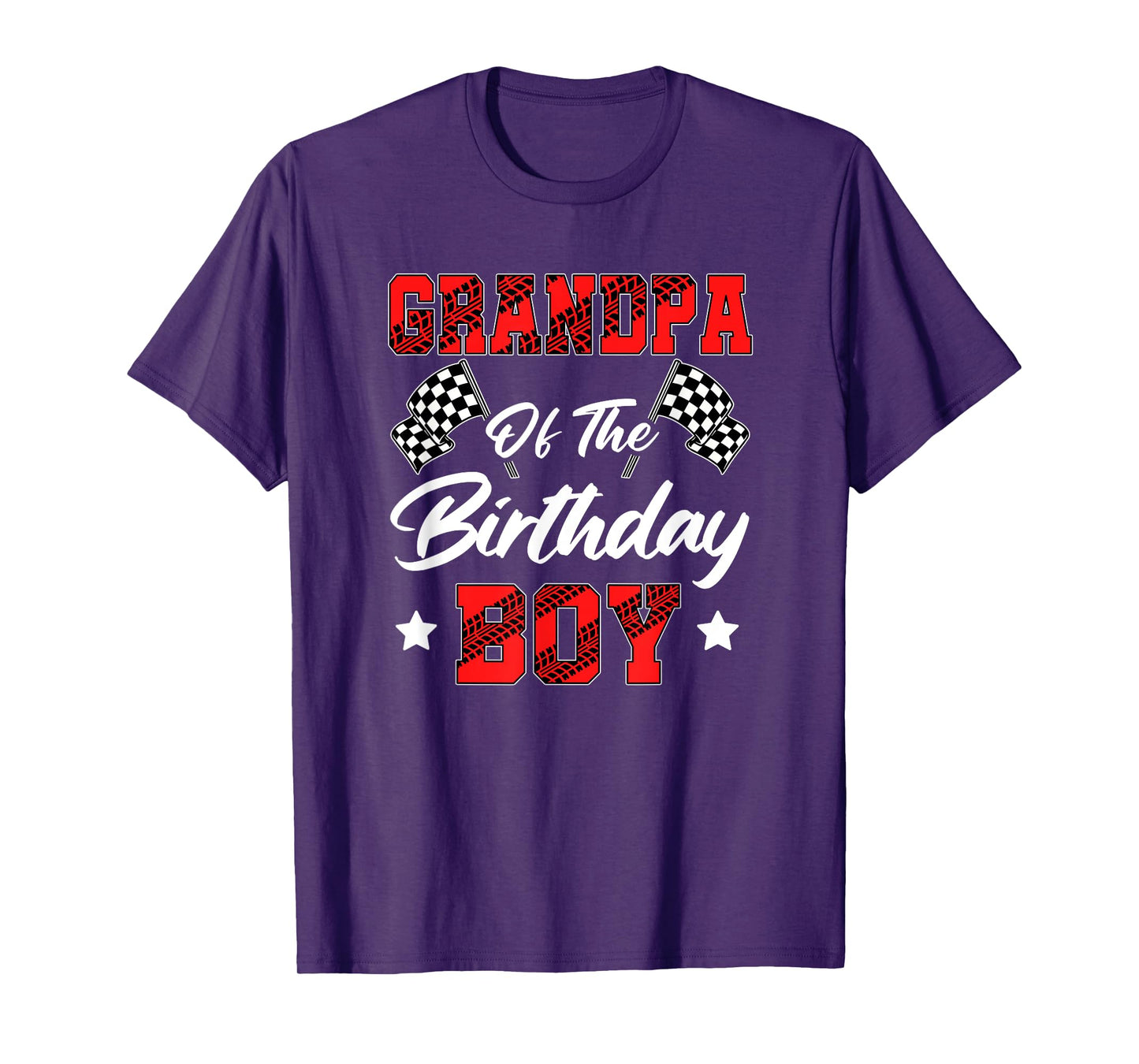 Race Car Grandpa Of The Birthday Boy Racing Family Pit Crew T-Shirt