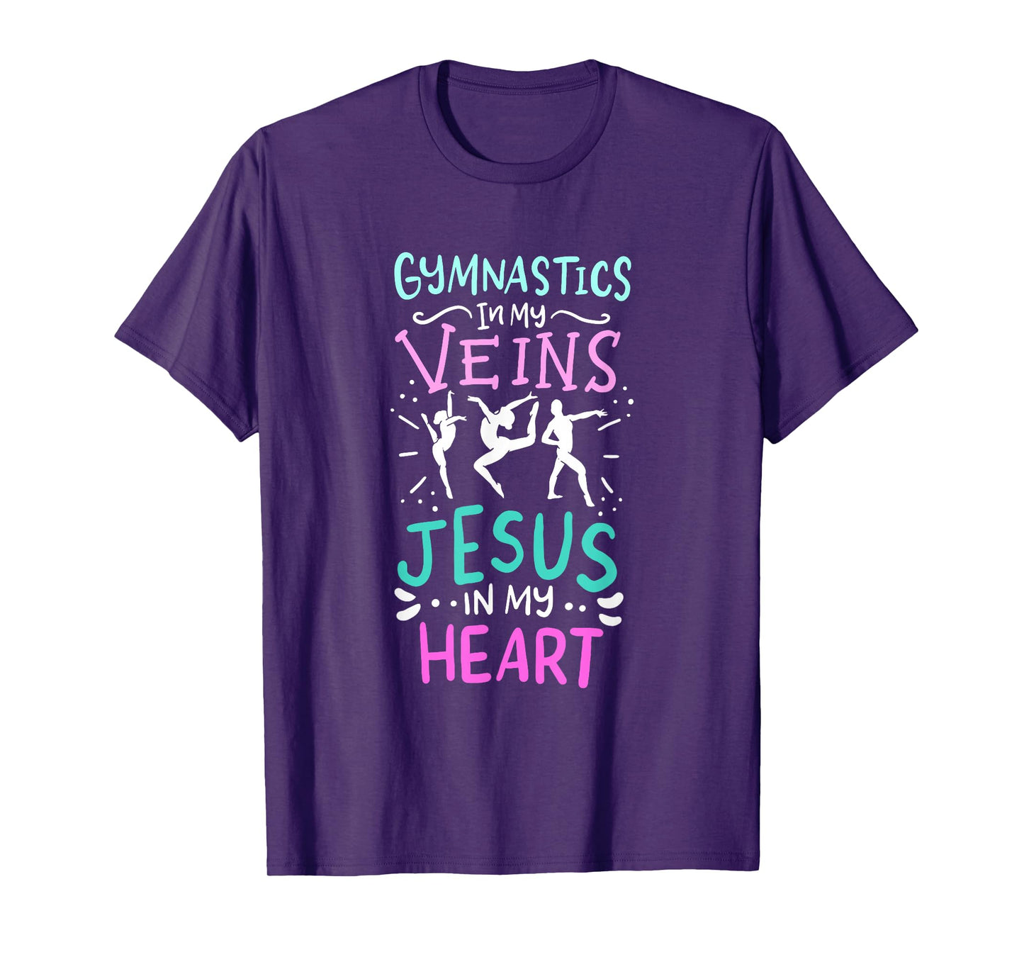 Gymnastics In My Veins Jesus In My Heart T-Shirt