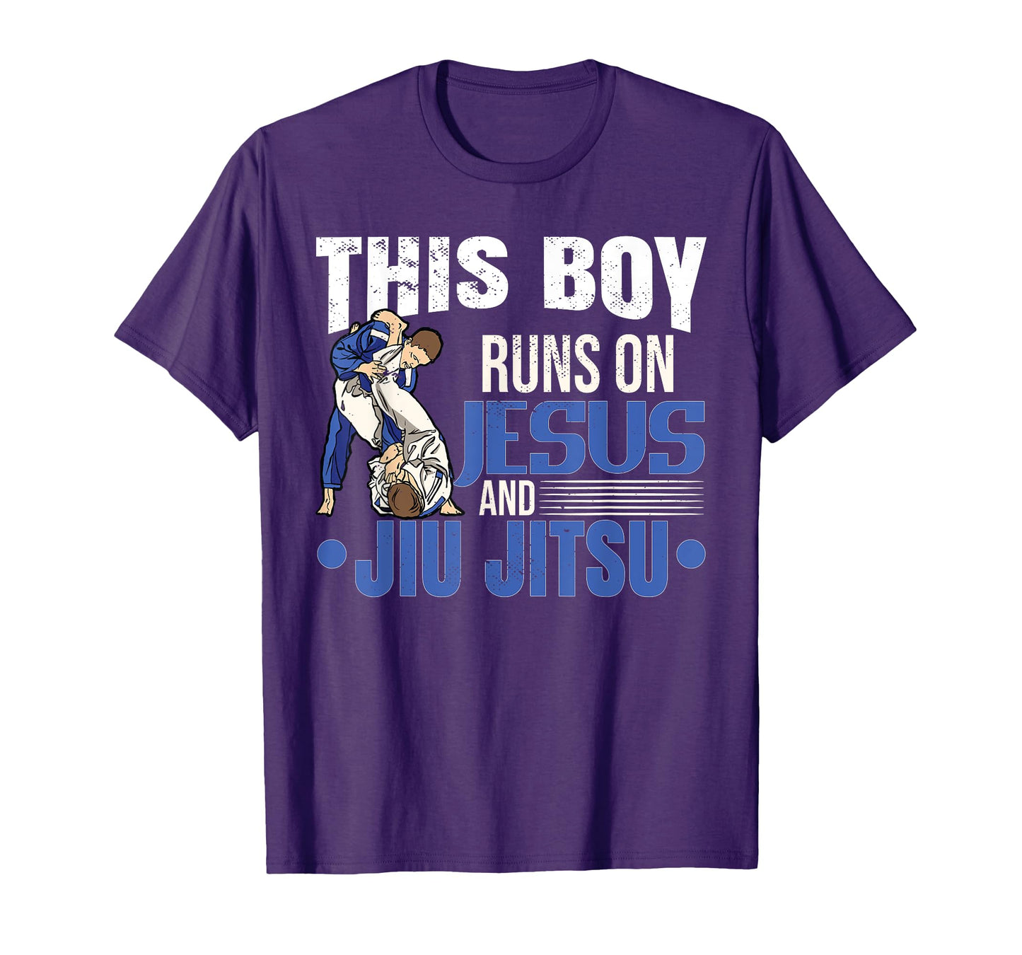This Boy Runs On Jesus And Jiu Jitsu T-Shirt