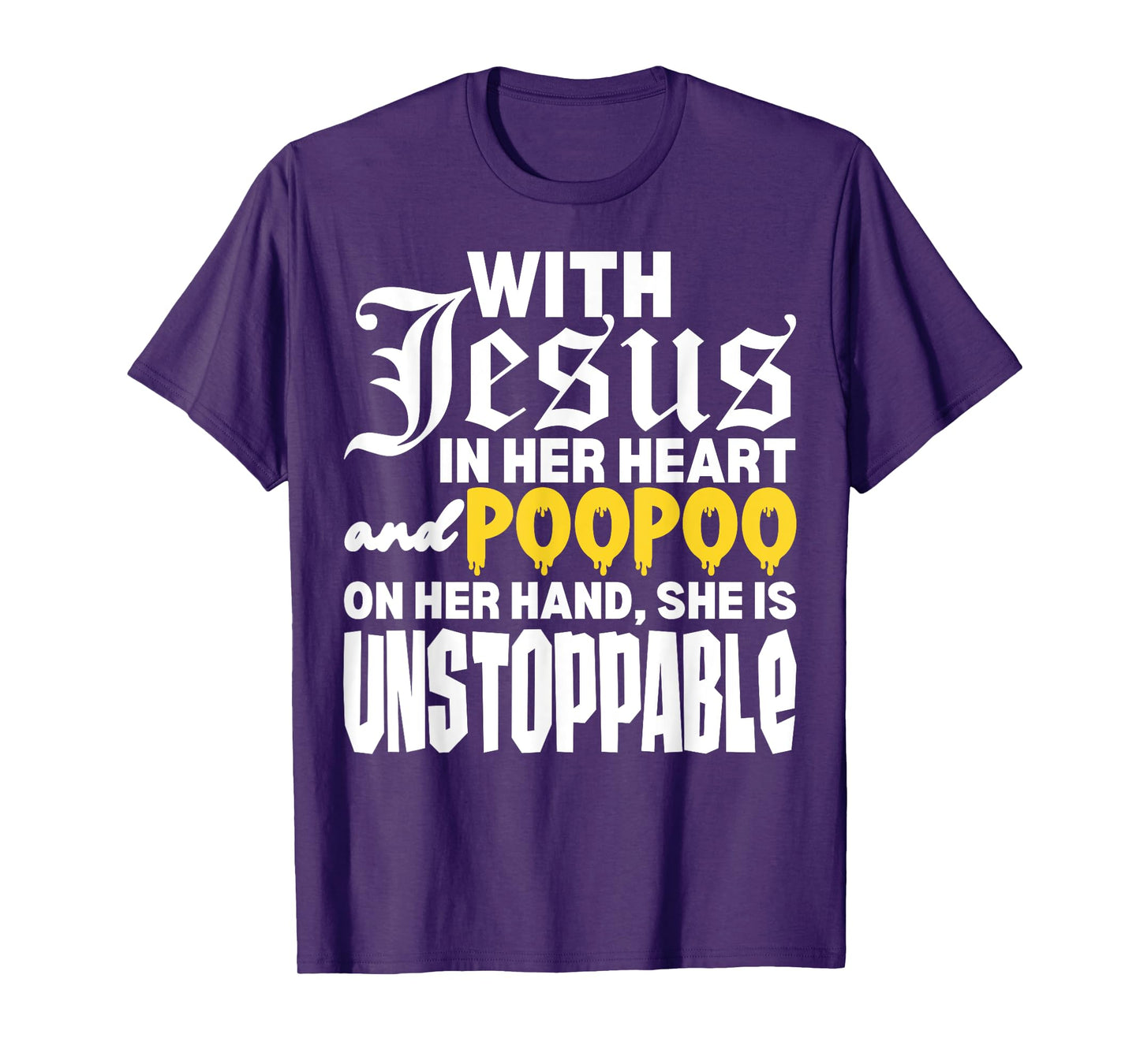 With Jesus In Her Heart Embarrassing Internet Memes Funny T-Shirt