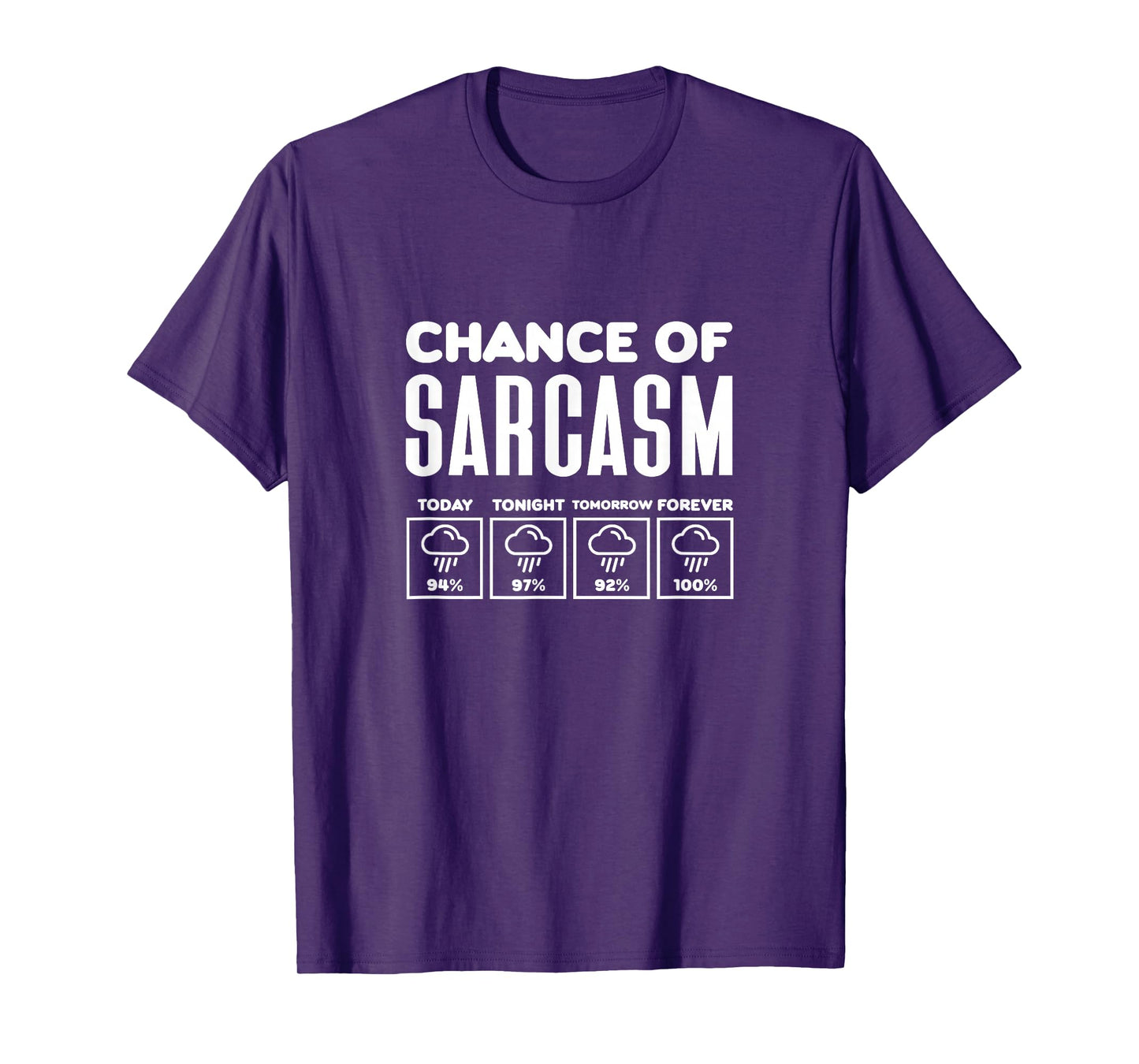Chance of Sarcasm Funny Sarcastic Pun Trendy Memes T-Shirt