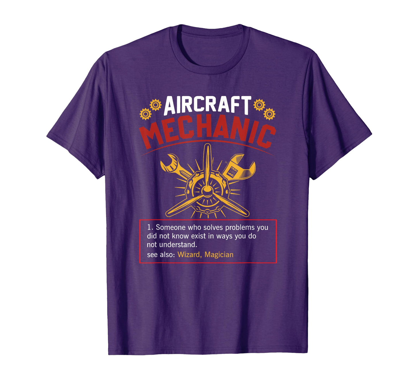 Funny aircraft mechanic Quote Aircraft Mechanic Definition T-Shirt