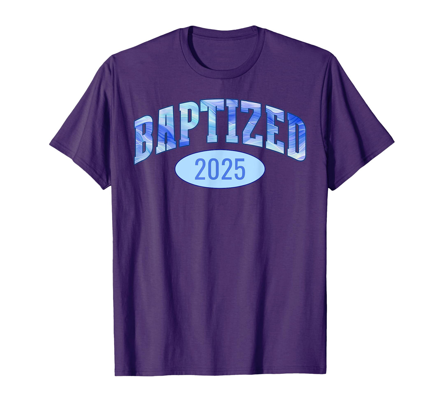 Baptized 2025 Sports Aesthetic Christian Baptism T-Shirt