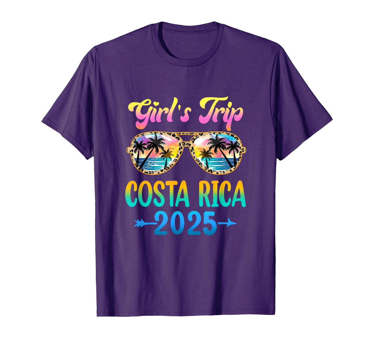 Girl's Trip Costa Rica 2025 Summer Vacation Sunglasses T-Shirt