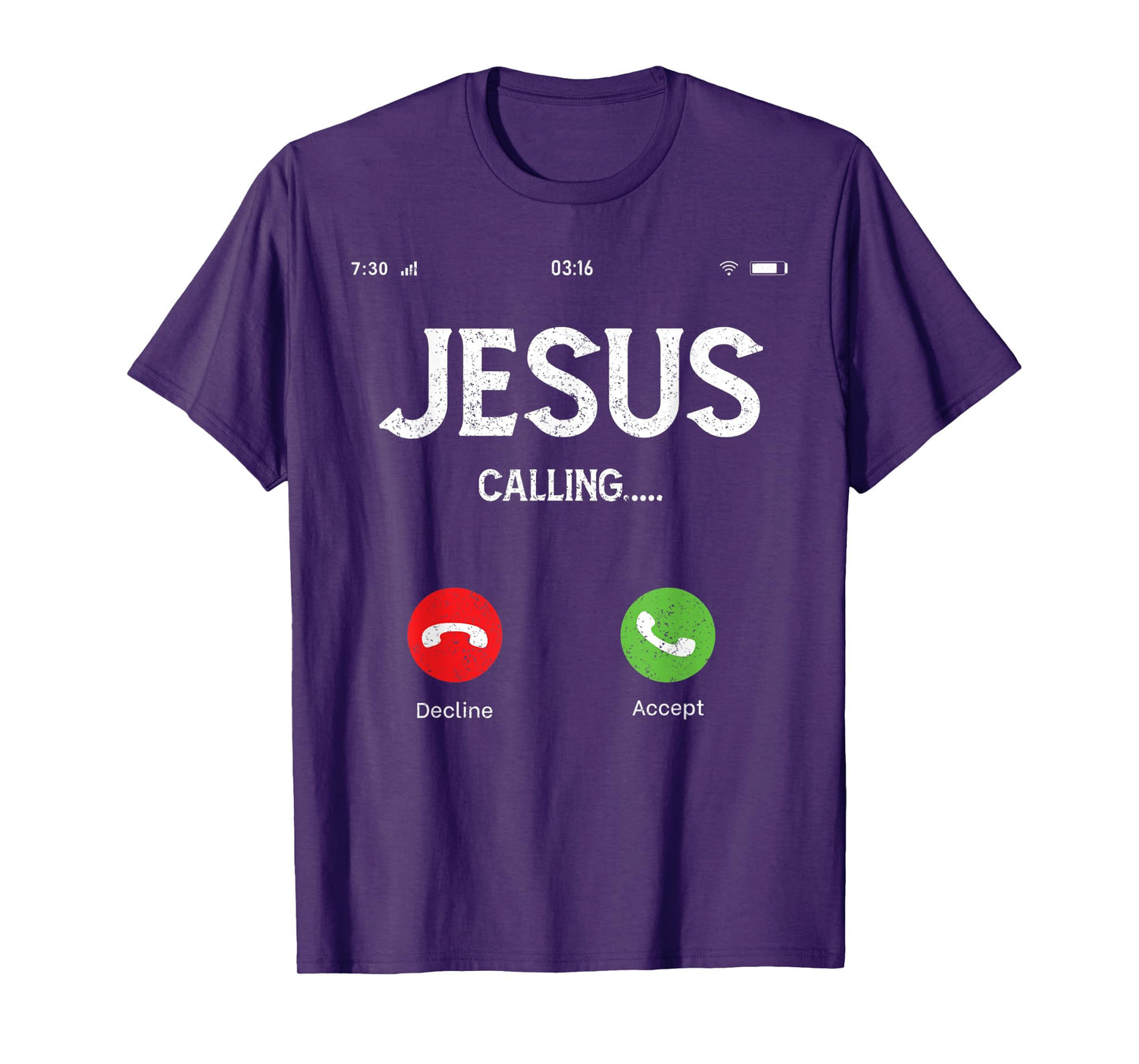 Funny Sarcastic Jesus Is Calling On Mobile Christian Gear T-Shirt