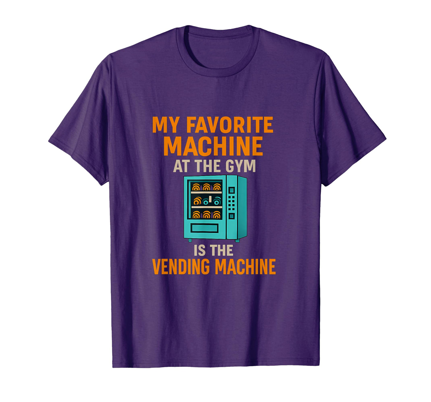 Christian Gym Vending Machine Workout Humor T-Shirt