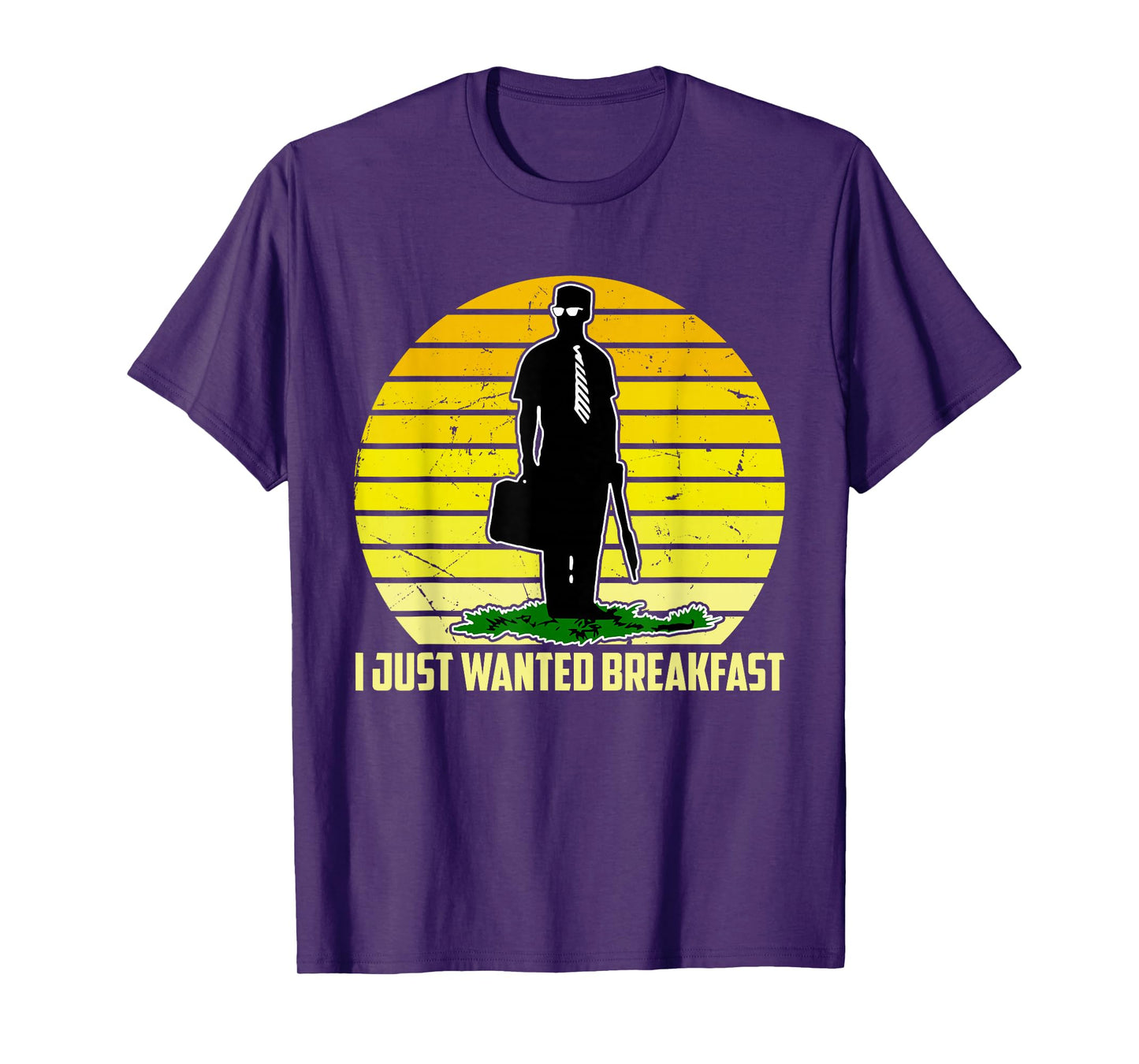 I Just Wanted Breakfast Funny Humorous Design T-Shirt