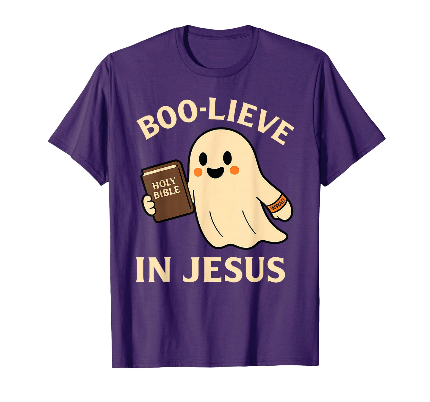 Boo-Lieve in Jesus.Christian Halloween Funny Fall Clothing T-Shirt