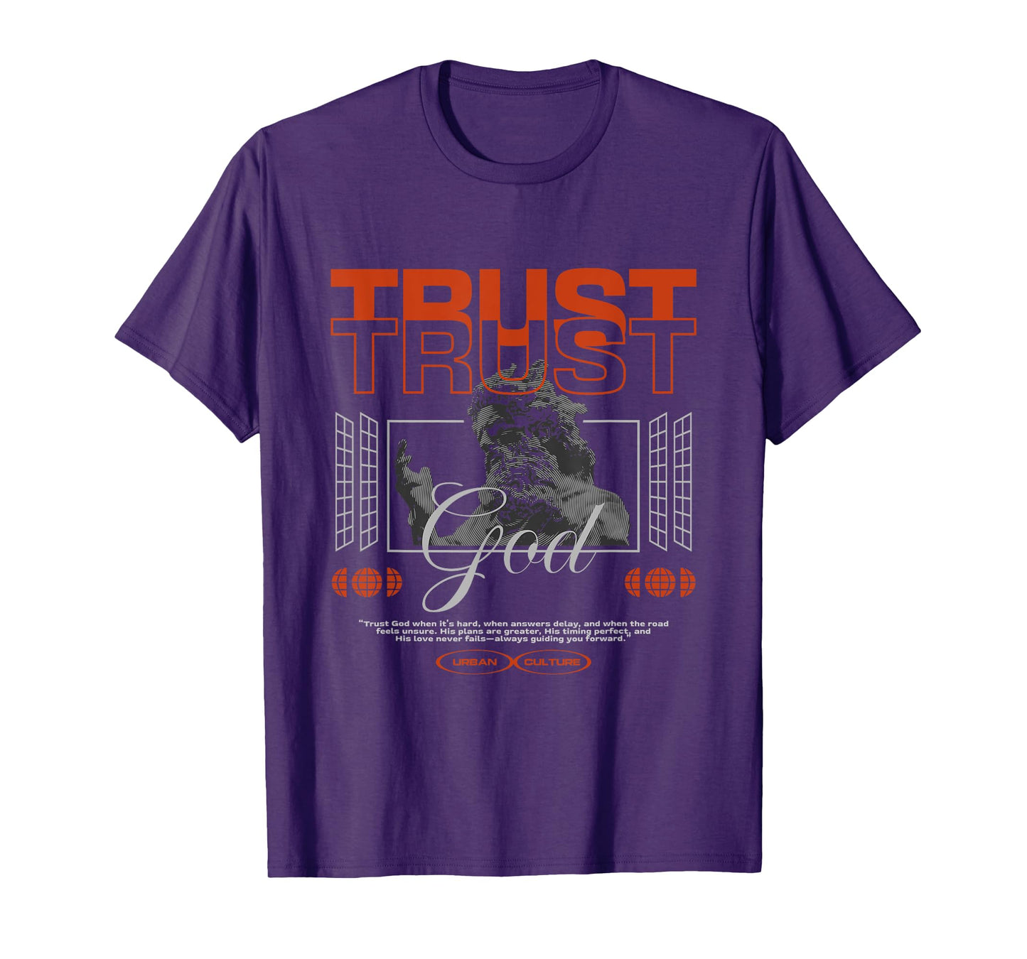 Trust God | Faith Over Uncertainty Statement T-Shirt
