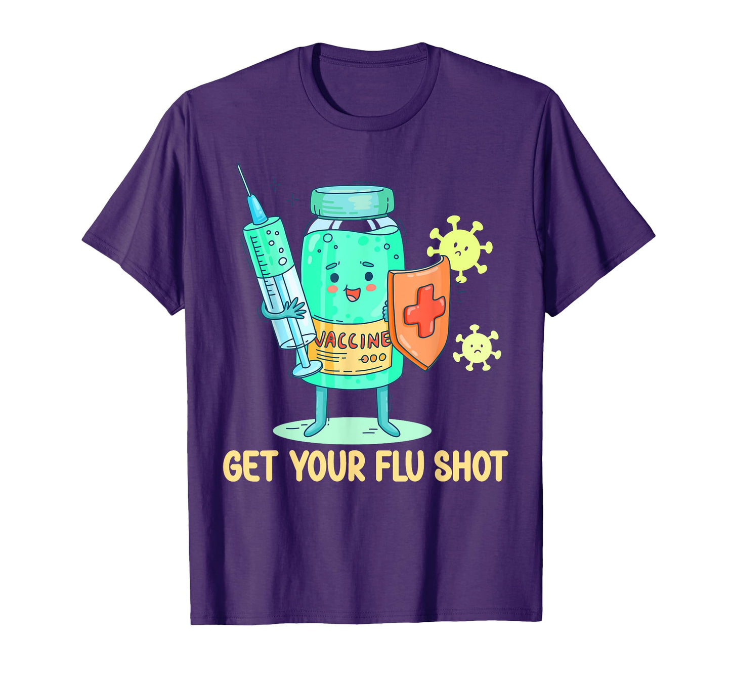 flu shot nurse medical assistant nursing flu cold season cna T-Shirt