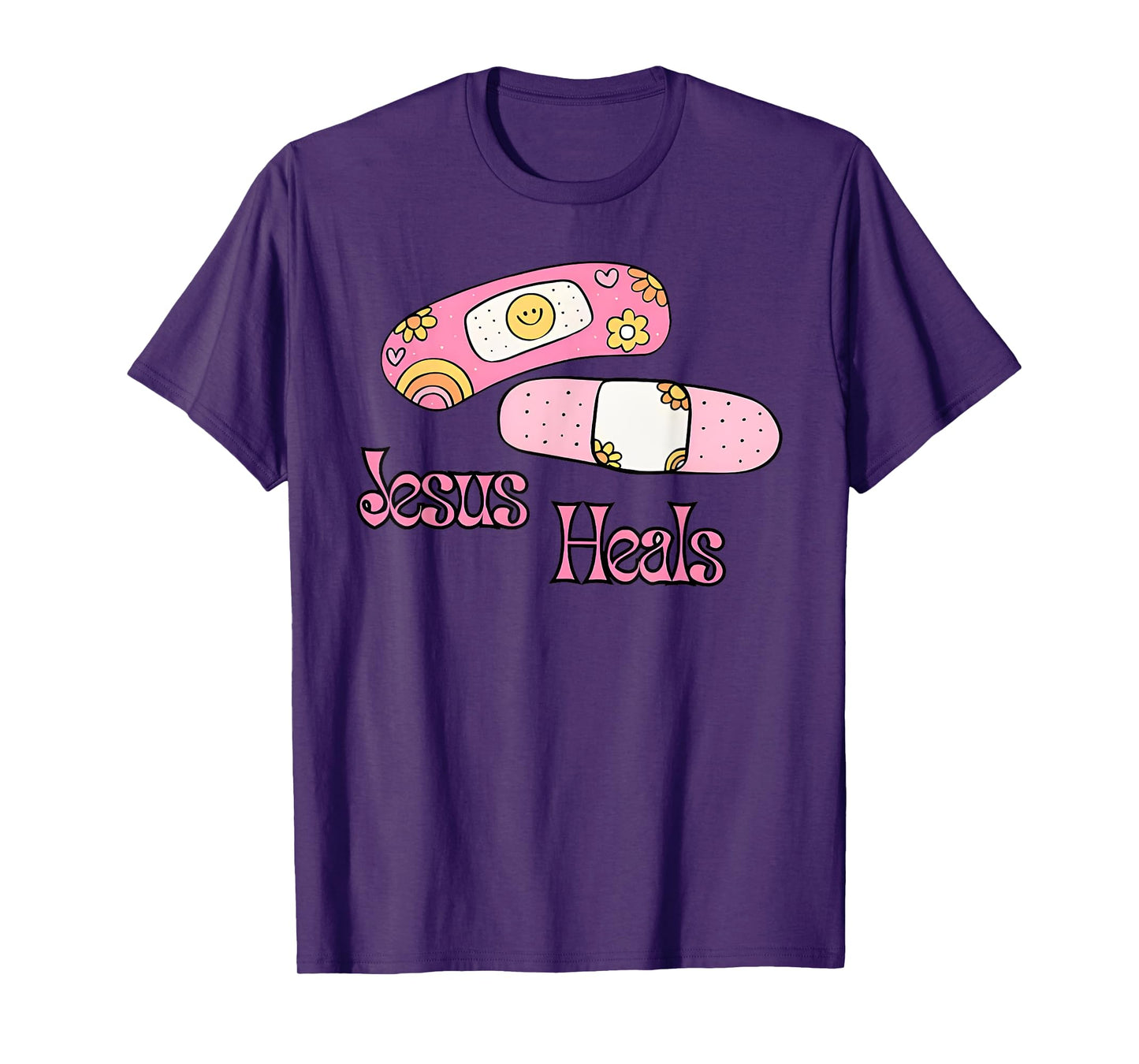 jesus heals print bandages bandaids T-Shirt