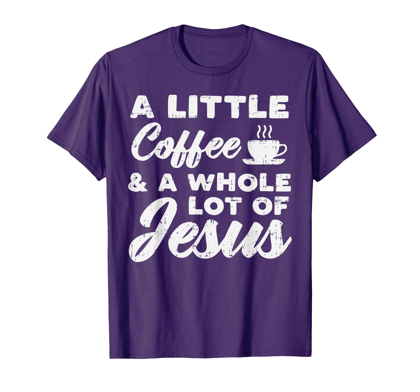 Little Coffee Jesus God Christ Religious Christian Gift T-Shirt