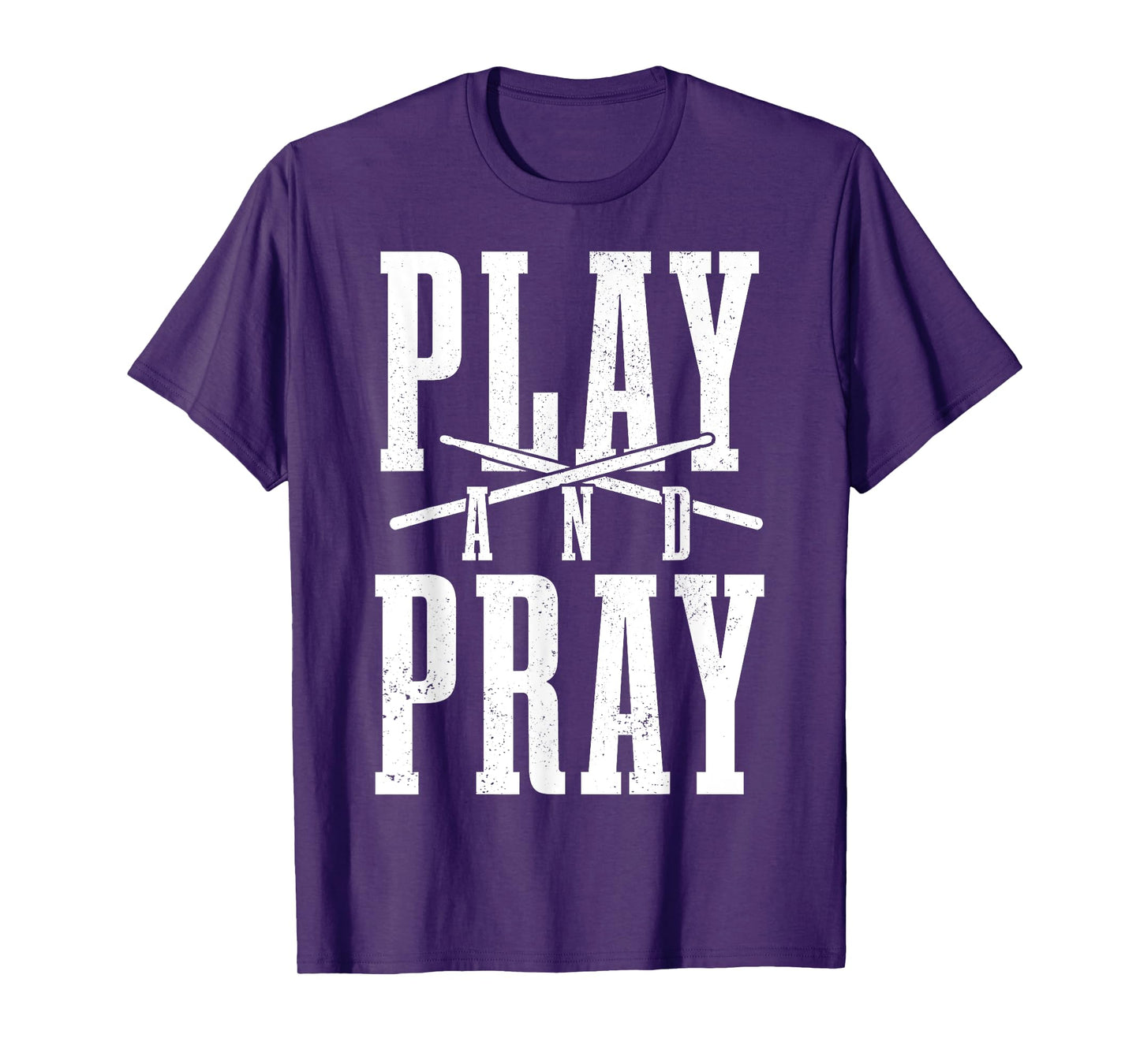Christian Drummer Play & Pray Drumming Drums T-Shirt
