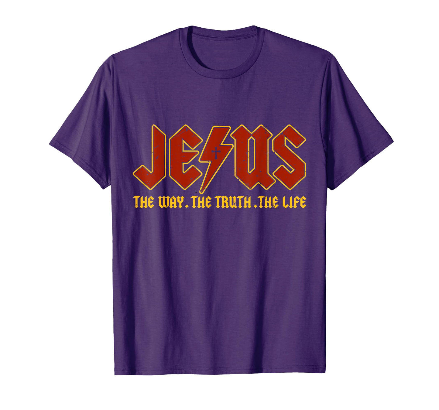 Jesus The Way Truth Life Rock Music Faith Christian Worship T-Shirt