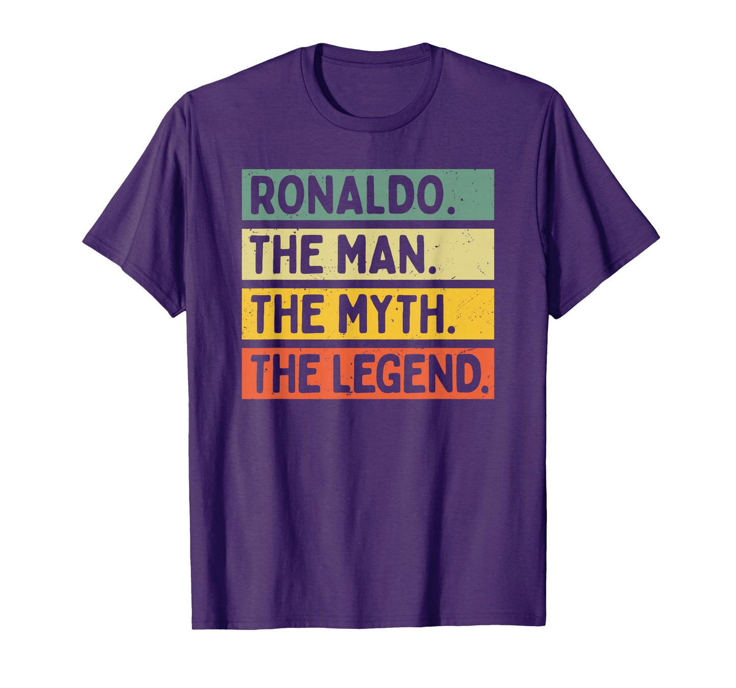 Ronaldo The Man The Myth The Legend Funny Personalized Quote T-Shirt