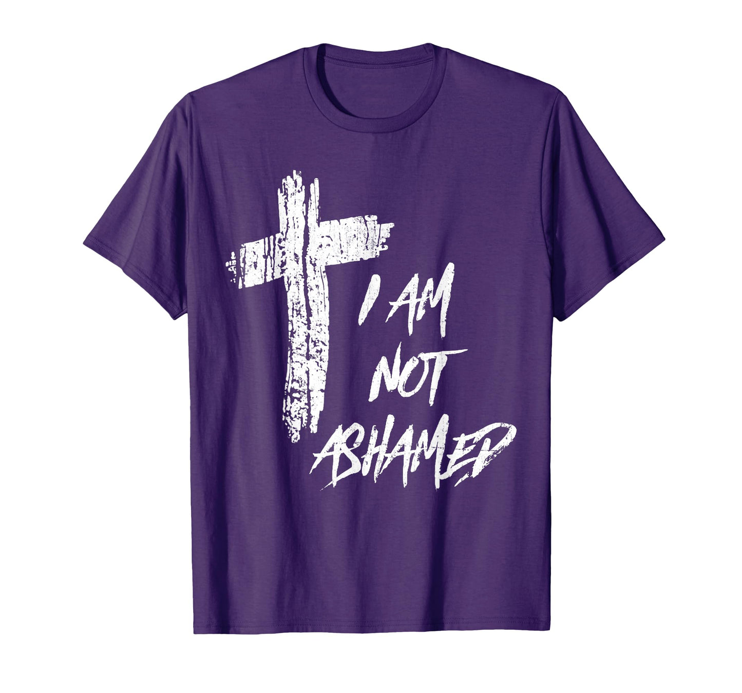 Vintage I Am Not Ashamed Cross Christian Collection T-Shirt