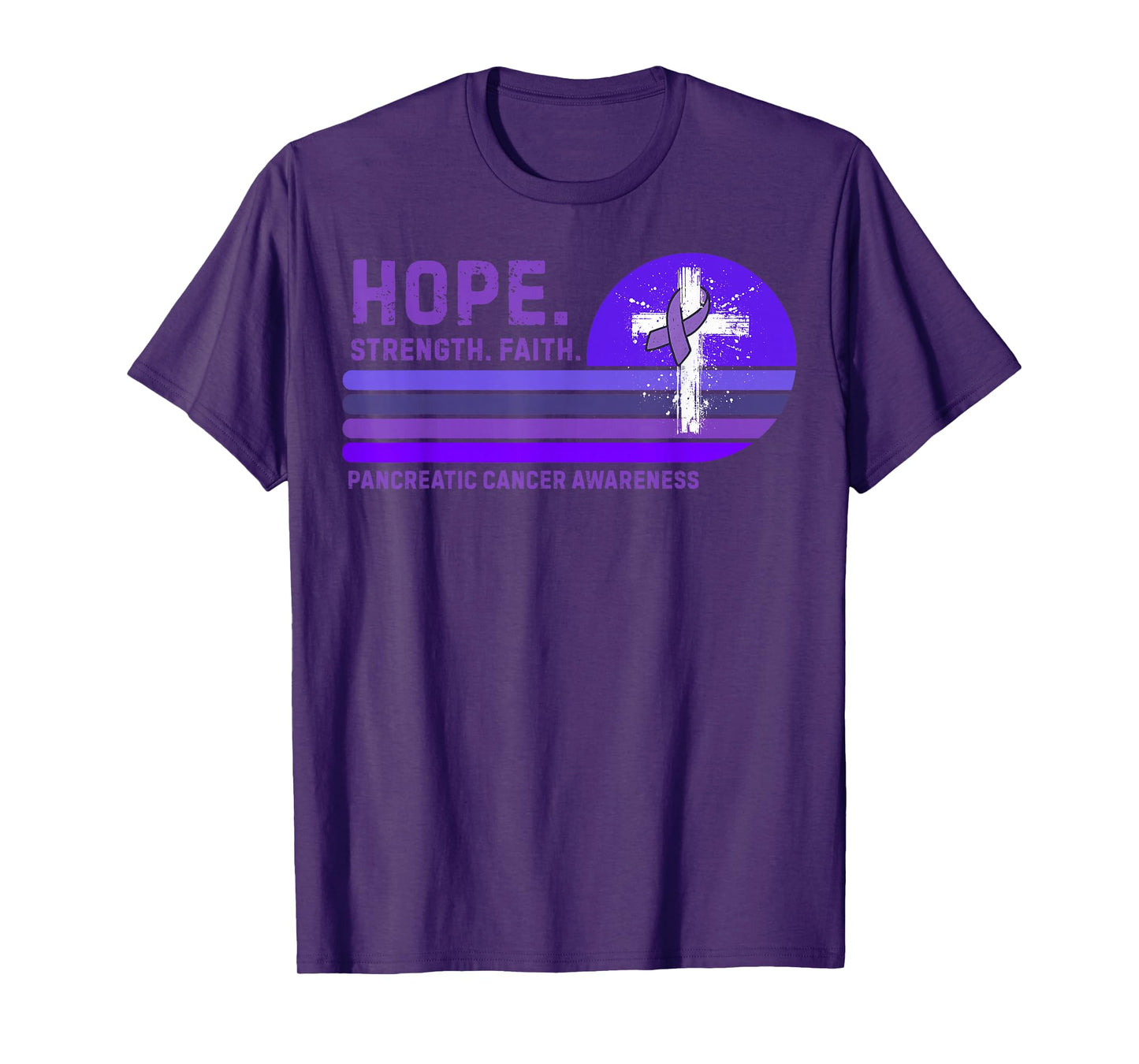 Faith Pancreatic Cancer Awareness T-Shirt