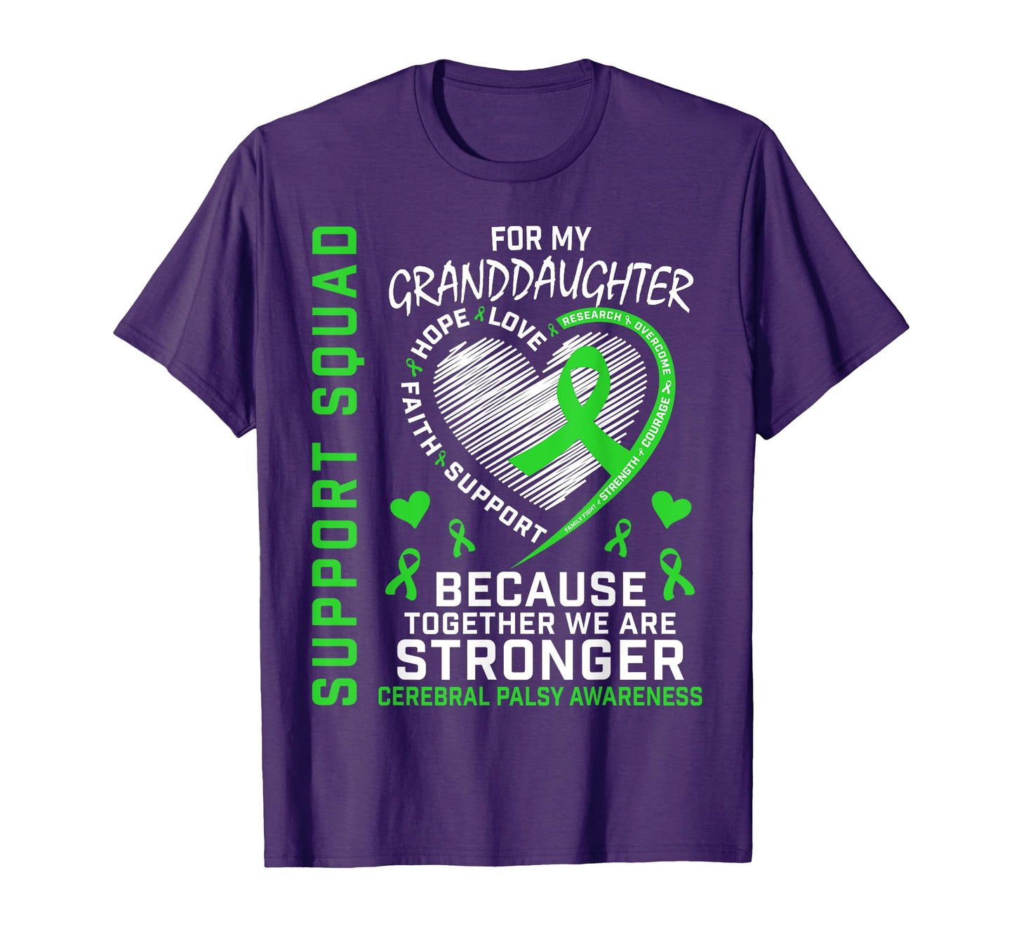 Granddaughter Cerebral Palsy Awareness Products Family CP T-Shirt
