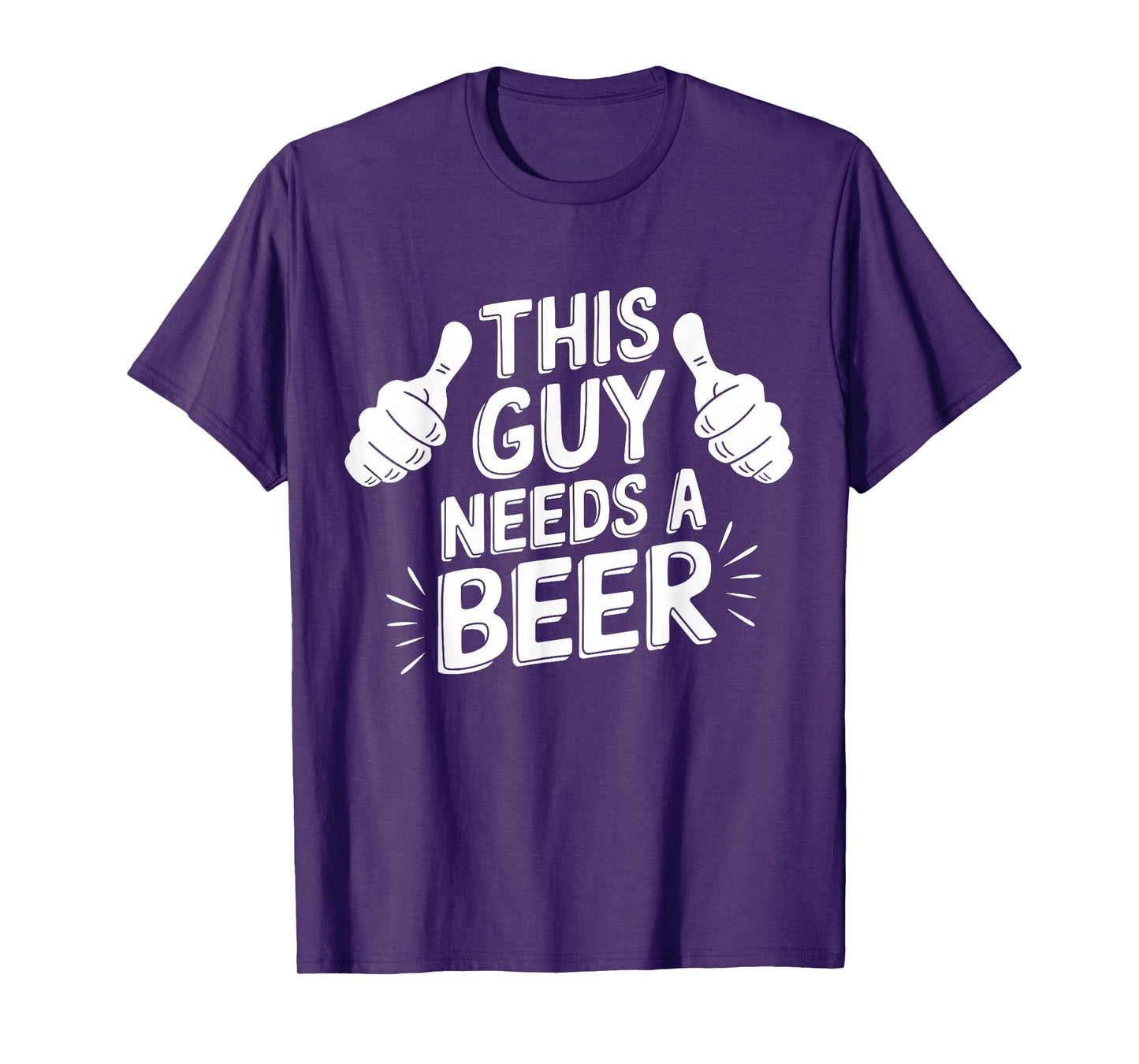 Spring Break Costume 'This Guy Needs A Beer' Funny Unisex Black T-Shirt