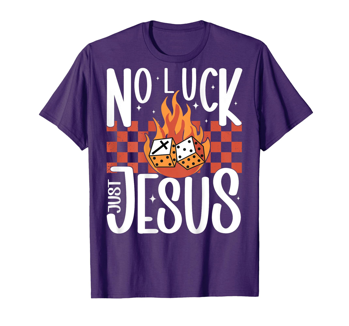 Vegas Trip No Luck Just Jesus Christian Slots Dice Poker Win T-Shirt