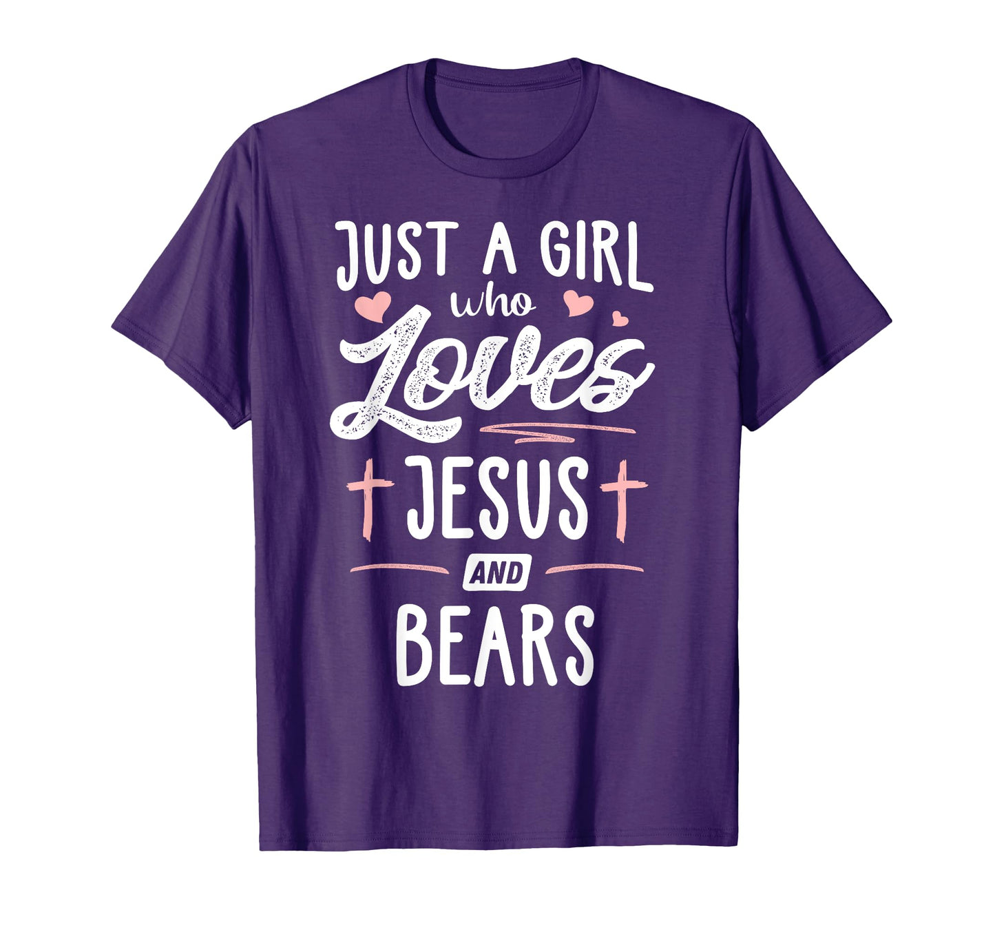 Just A Girl Who Loves Jesus And Bears Gift Women T-Shirt
