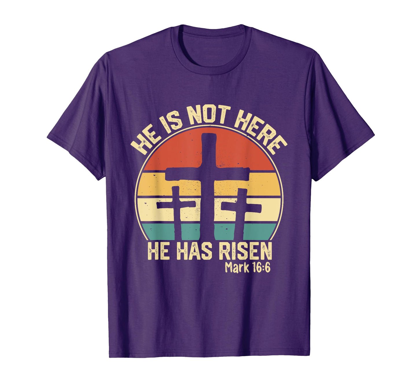 He has Risen He is not Here Jesus Retro Vintage Easter T-Shirt