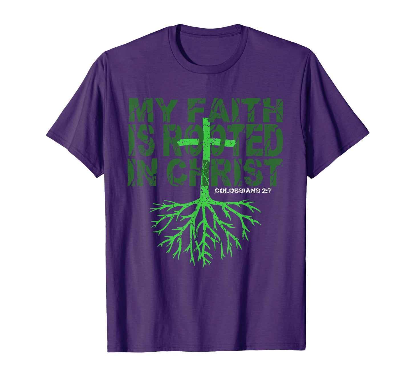 Christian T Shirt My Faith is Rooted in Christ Tee T-Shirt
