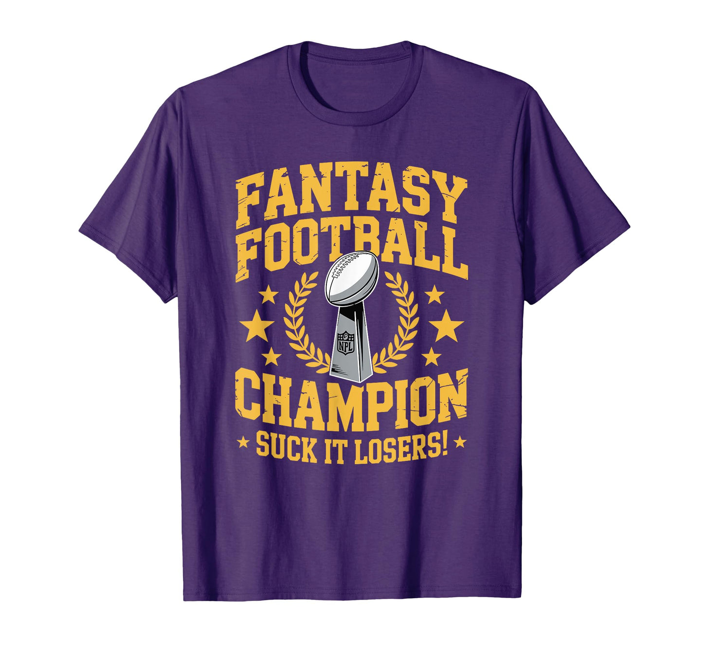 Fantasy Football Funny Champ Champion Draft 2025 T-Shirt