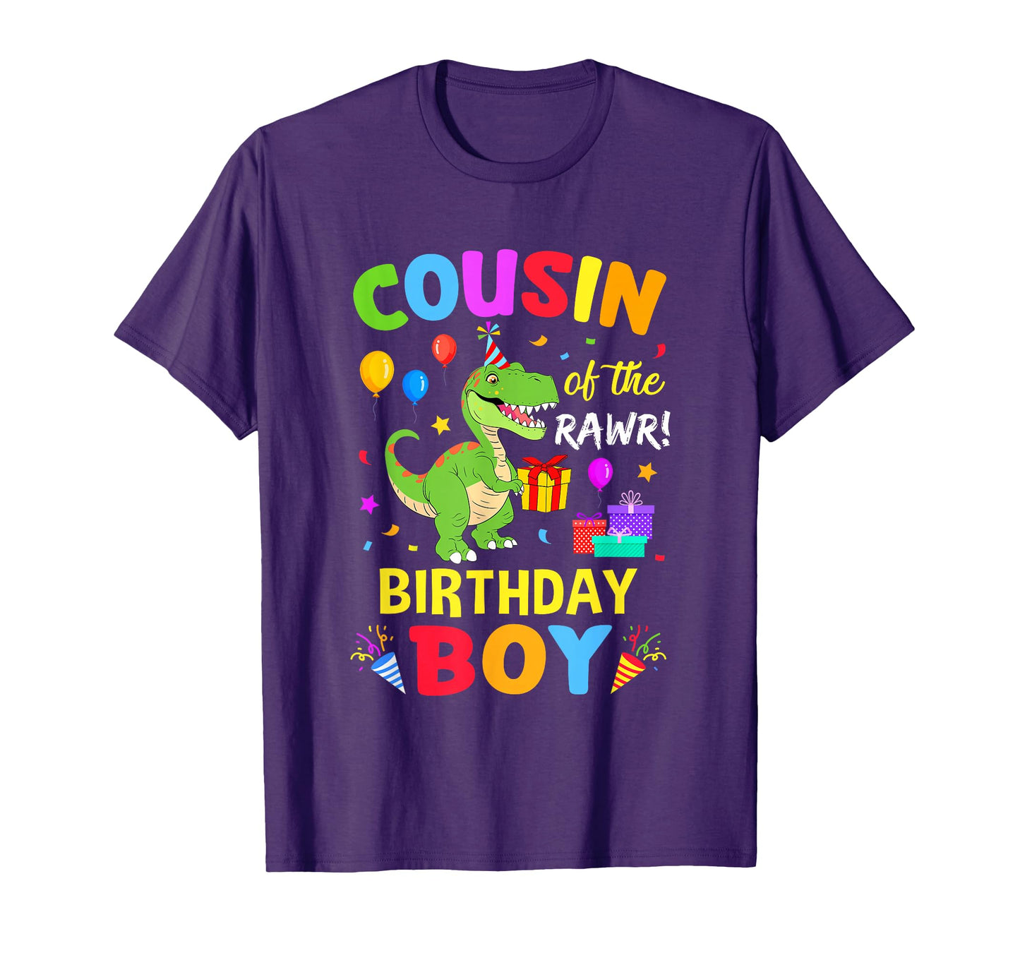 Cousin Of The Birthday Boy T-Rex Funny Dinosaur Boy Party T-Shirt