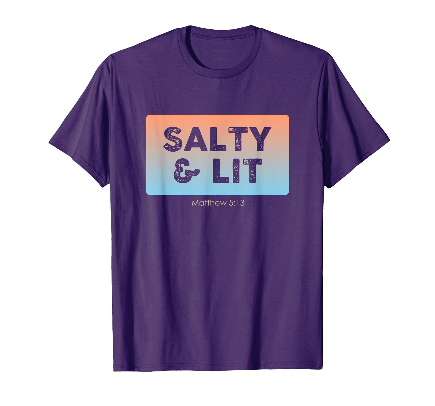 Funny Christian Gift Salty & Lit T-Shirt