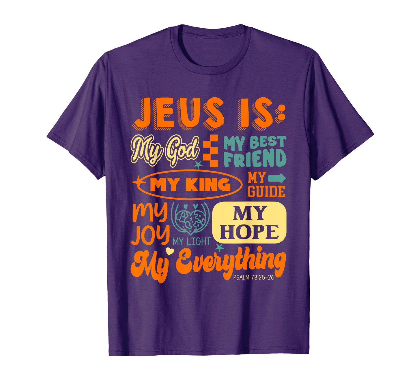 Jesus is My God Christian Faith Jesus God Lover Religious T-Shirt