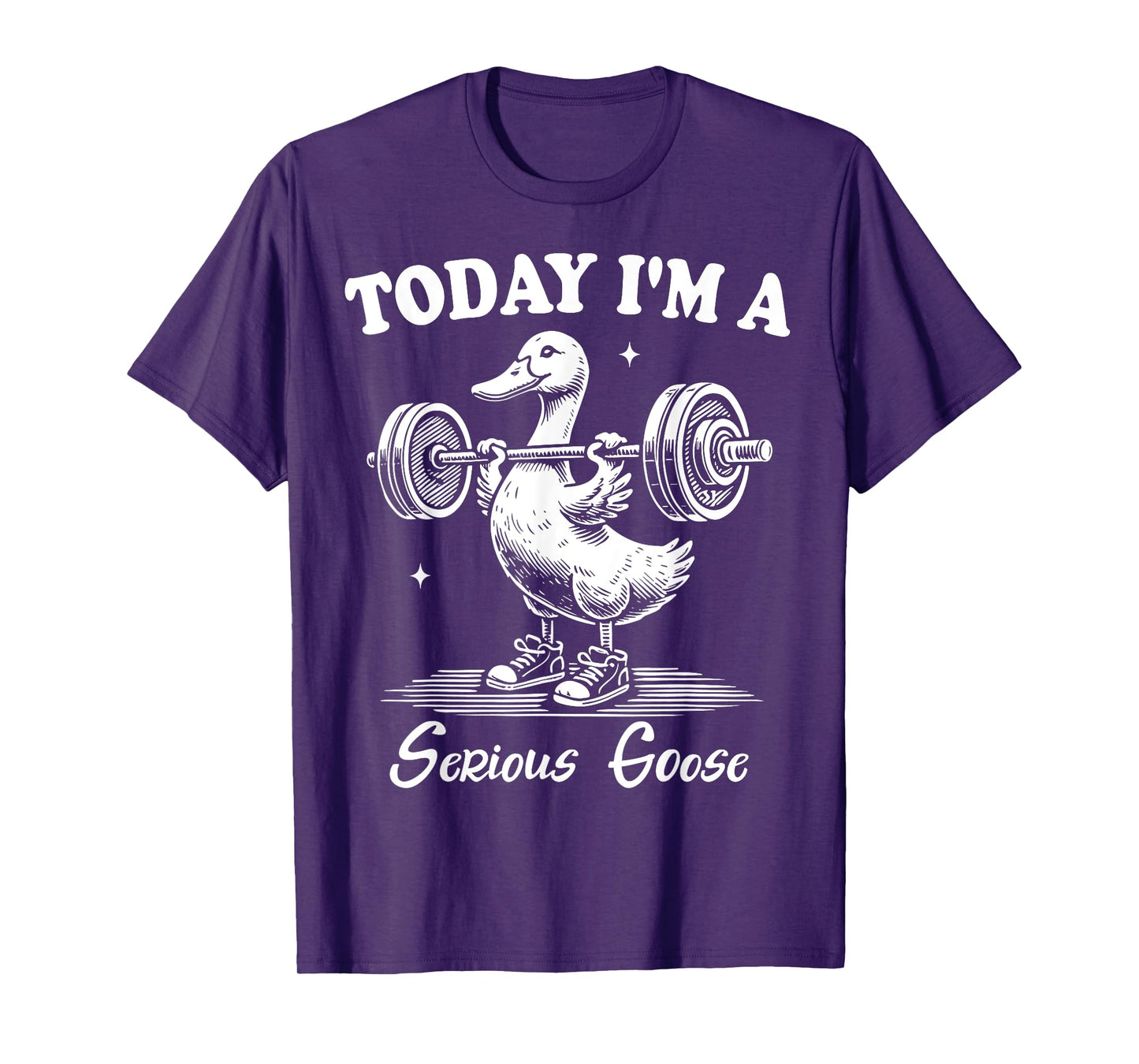 Today I'm A Serious Goose Funny Lifting Weights Gym Fitness T-Shirt