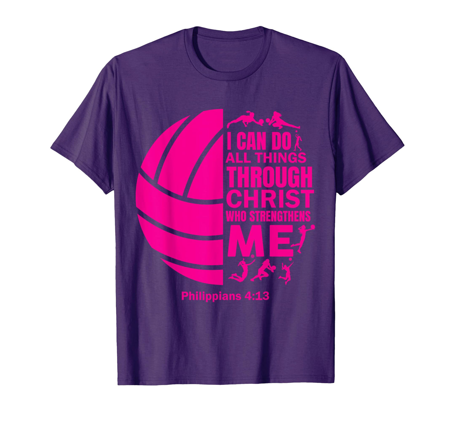 Women Volleyball-Shirt For Teen Girls Funny Christian Christ T-Shirt