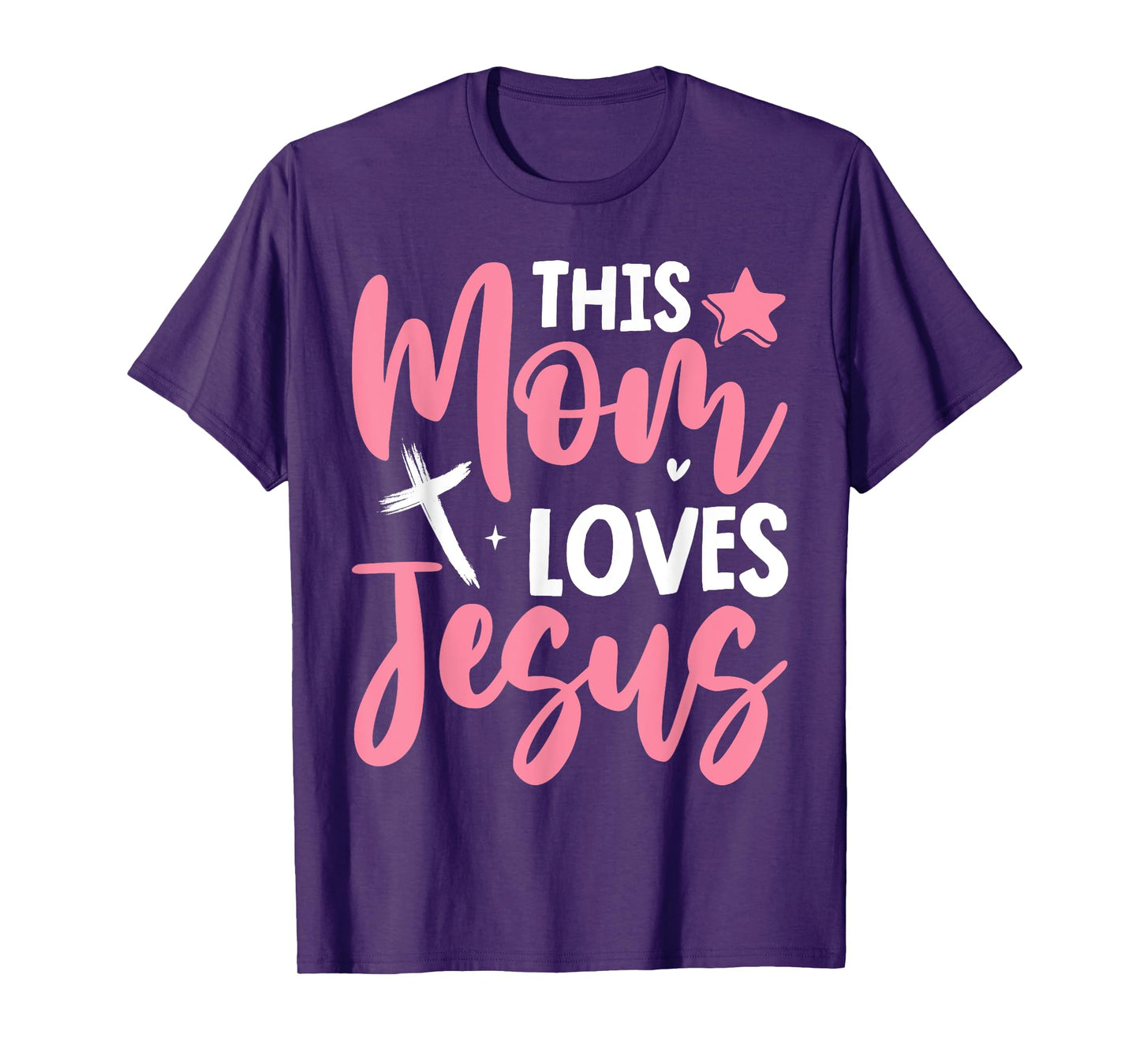 Christian Mother's Day Mama Religious Cool Moms Love Jesus T-Shirt