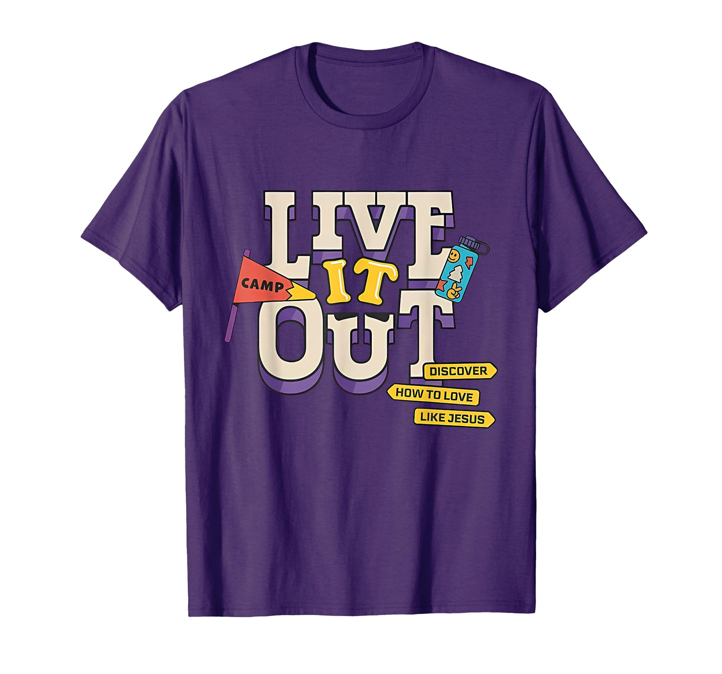 VBS 2025 Christian Youth Camp Live it Out Bible School T-Shirt