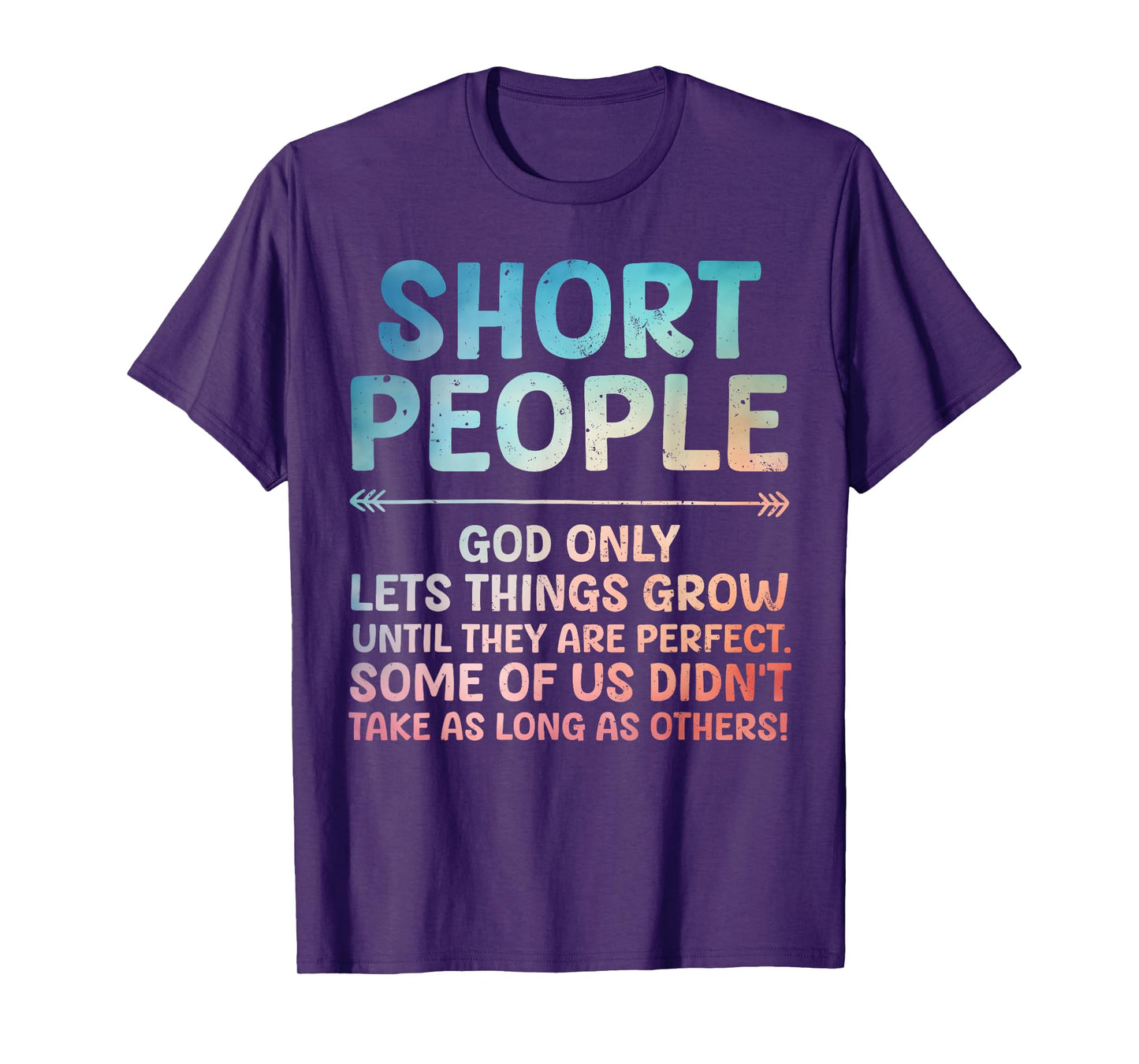 Funny Short People Art For Men Women Short Girl Short People T-Shirt