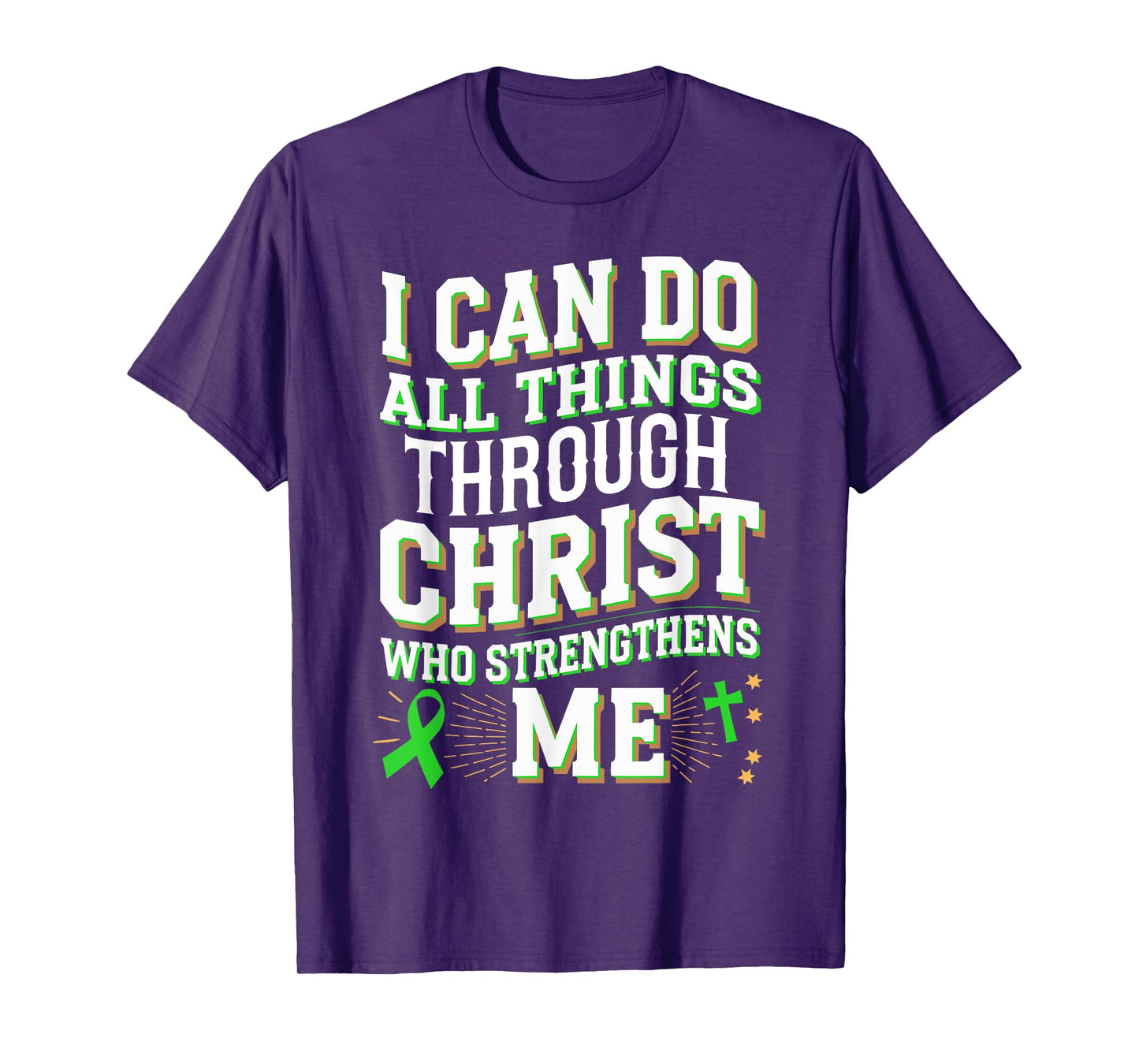 All Things Through Christ Spinal Cord Injury Awareness T-Shirt