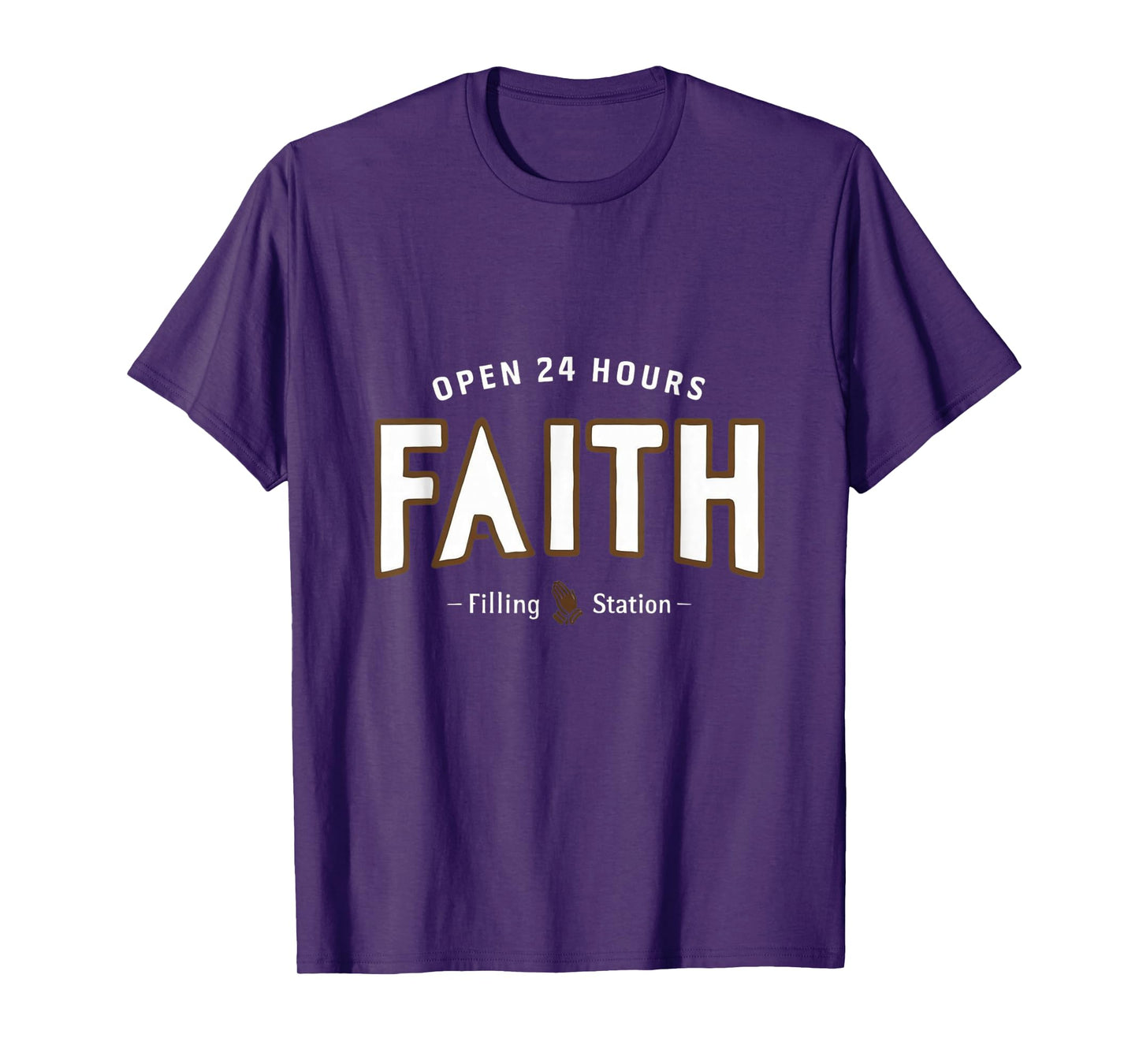 Faith Filling Station T-Shirt Christian Spiritual Tee T-Shirt