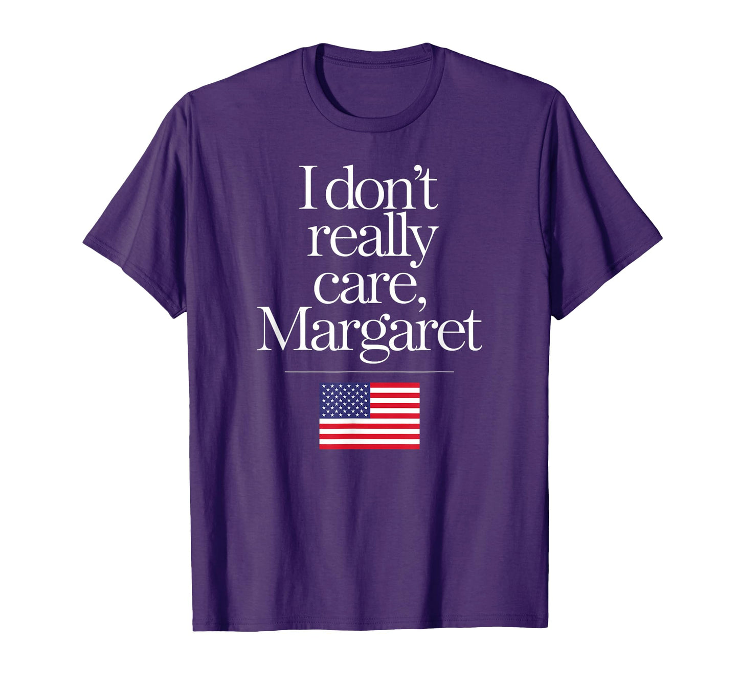 I Don't Really Care Margaret Funny Minimalist JD Vance T-Shirt