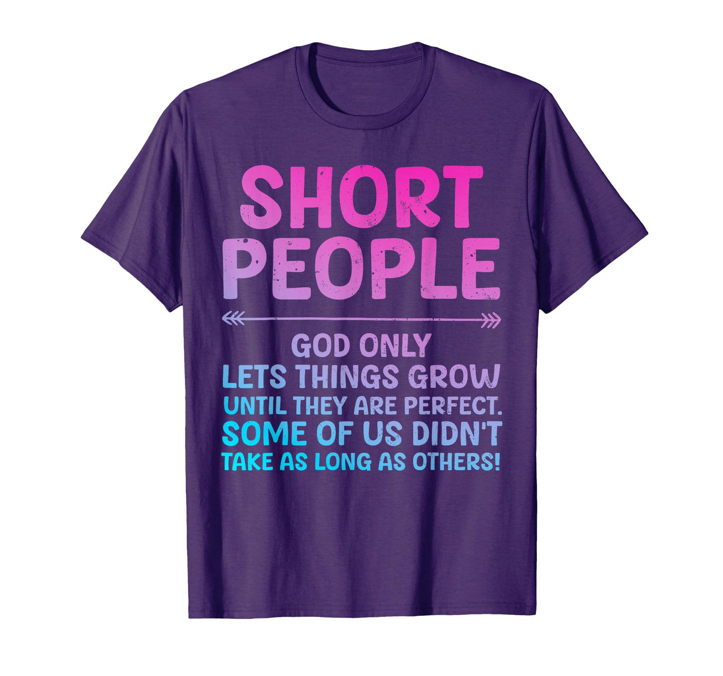 Funny Short People Art For Men Women Short Girl Short People T-Shirt