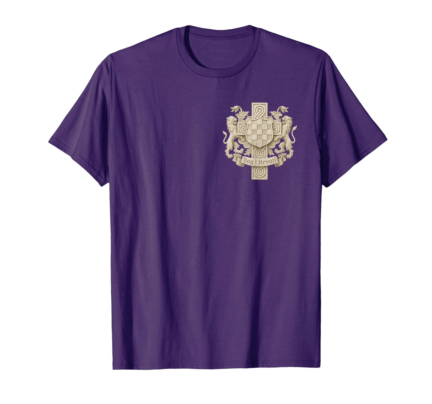 Bog I Hrvati - Croatian coat of arms and cross T-Shirt