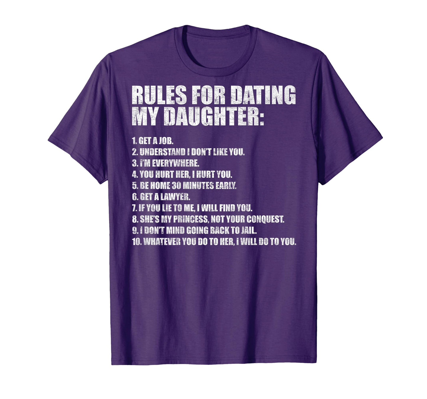 Rules for Dating My Daughter Funny Dad Daughter T-Shirt
