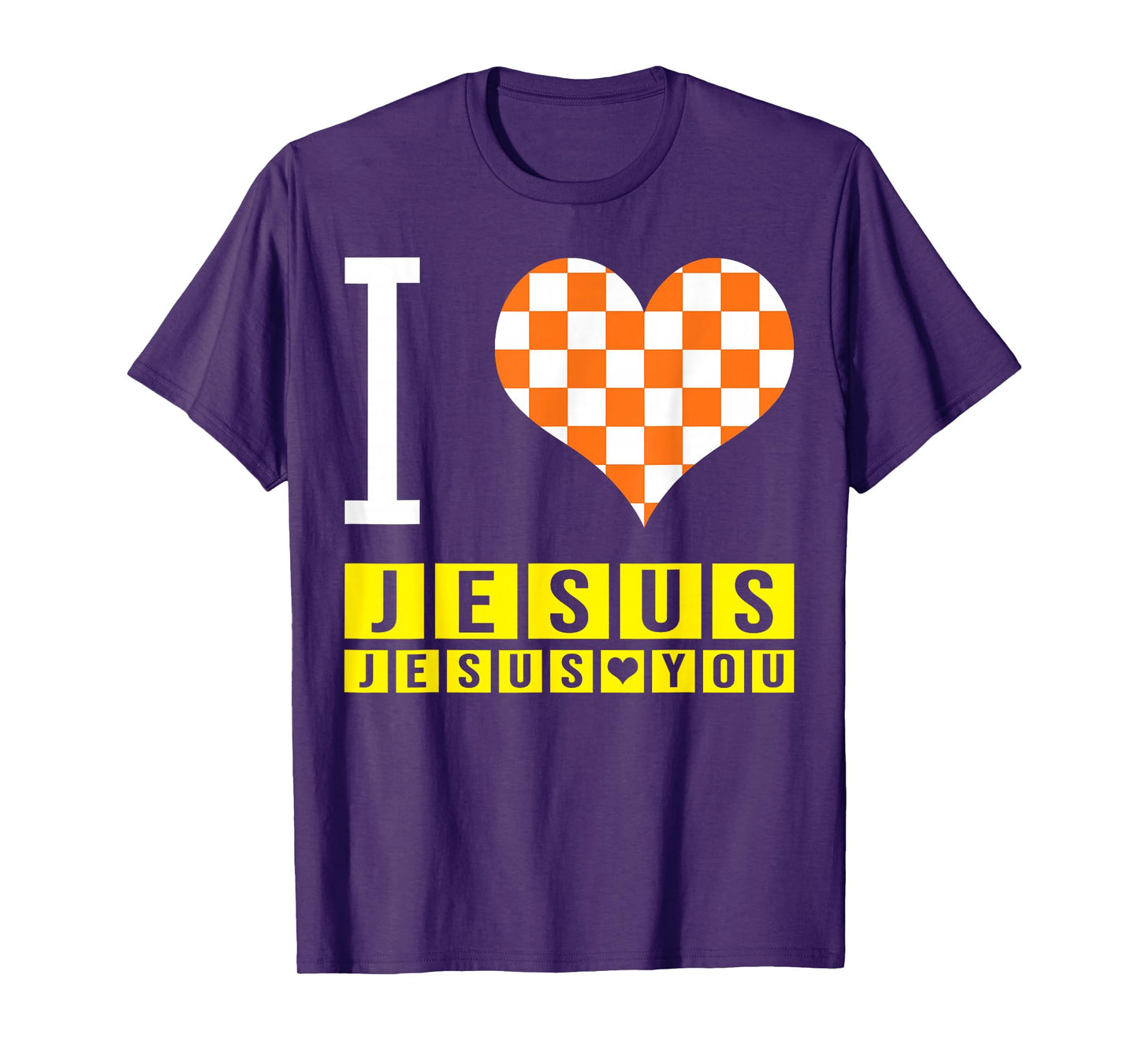 I Love Jesus Jesus Love You Christian Caro Heart God Faith T-Shirt