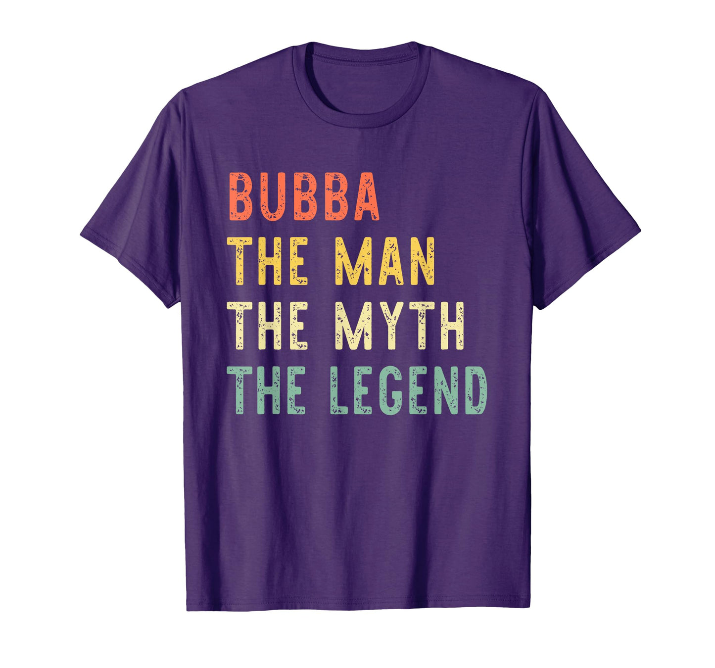 Bubba The Man The Myth The Legend Retro Vintage T-Shirt