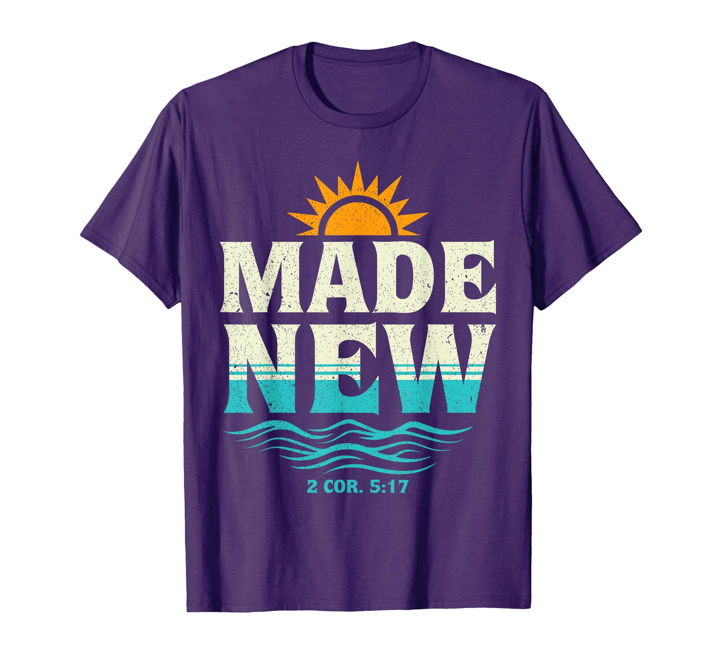 Made New Baptism Shirt Christian Shirts For Youth Baptized T-Shirt