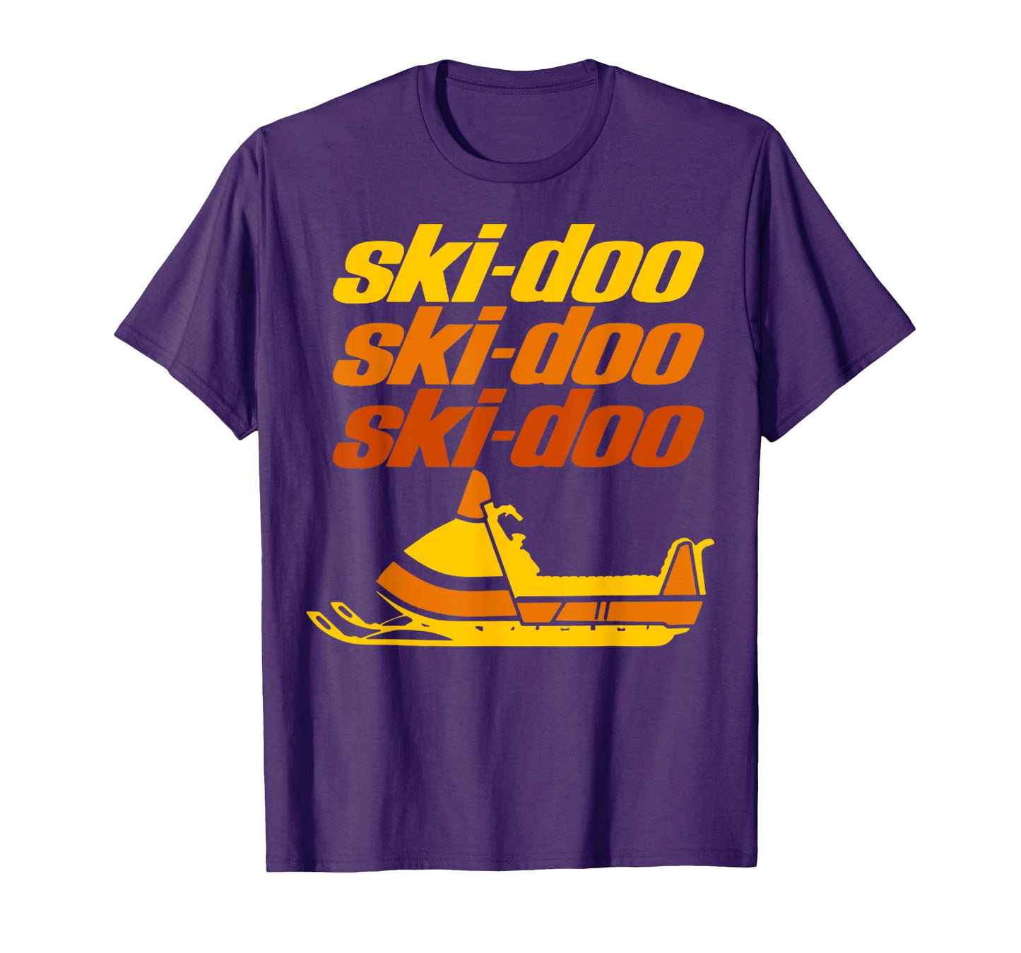Retro Sport Quote Ski Doo Vintage Snowmobiles Funny Winter T-Shirt